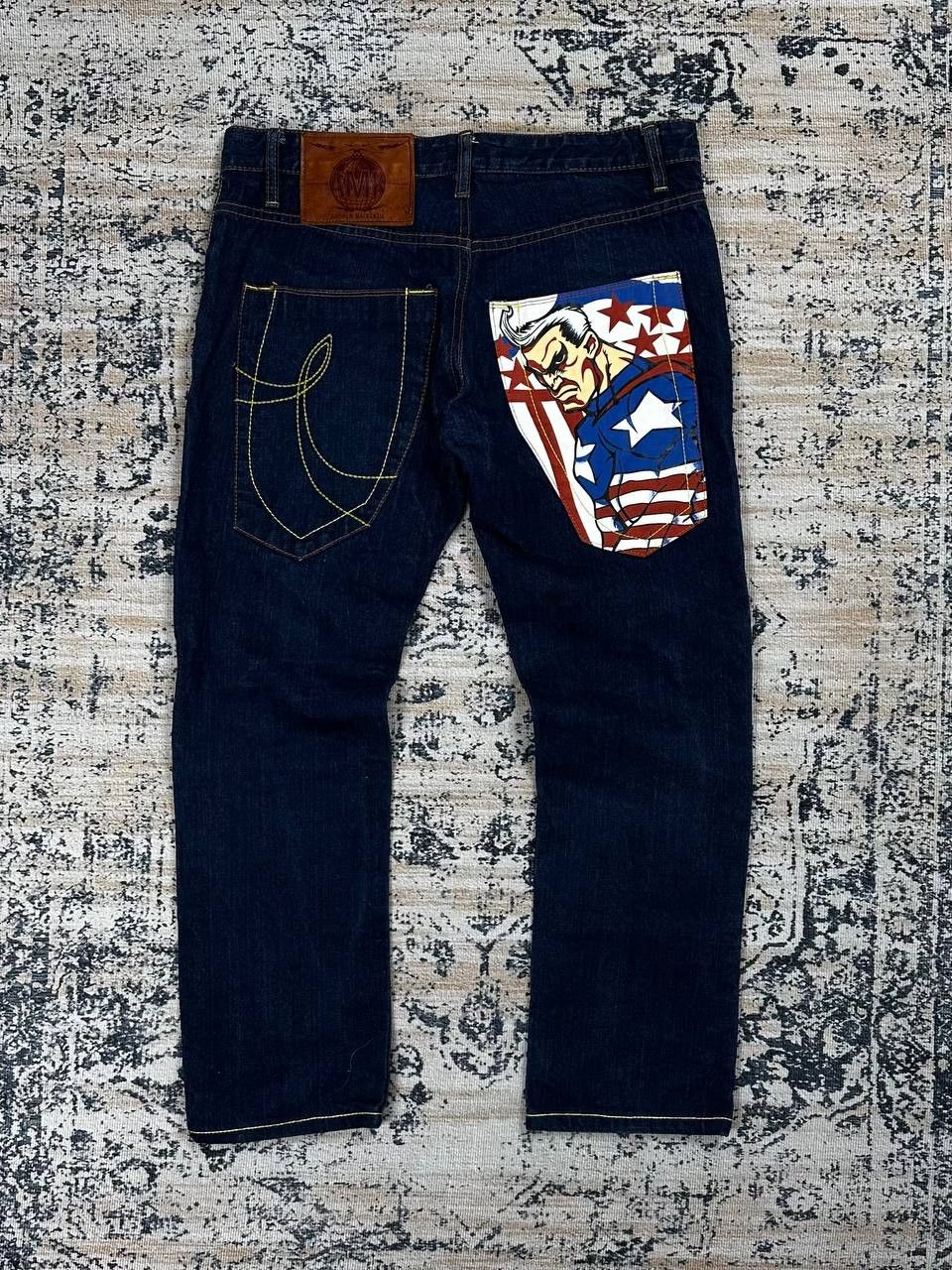 Andrew Mackenzie Archive Andrew Mackenzie Captain America Jeans Size US 36 / EU 52 - 1 Thumbnail
