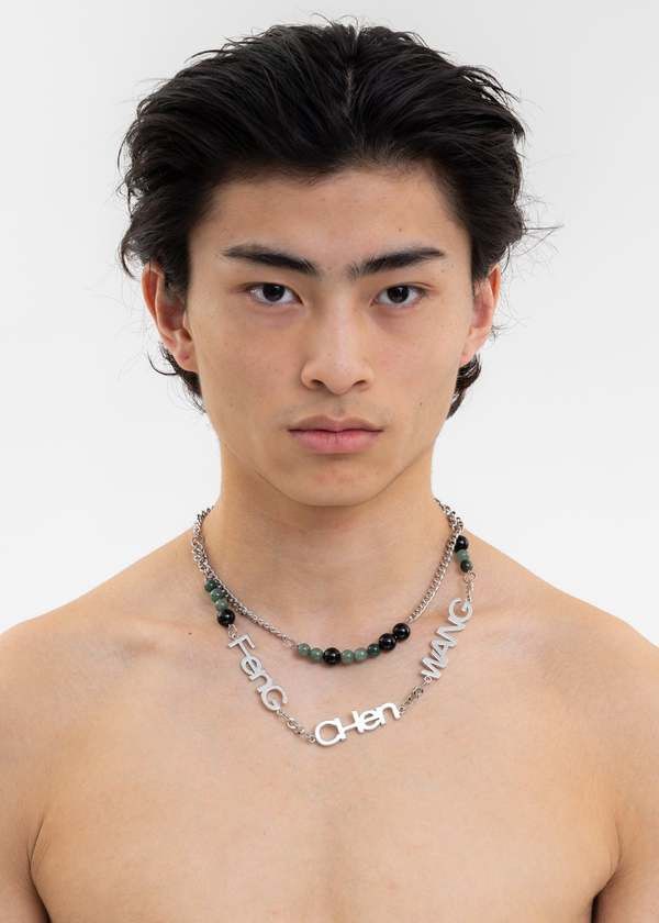 Feng Chen Wang Feng Chen Wang Jade and Onyx Necklace Size ONE SIZE - 2 Thumbnail