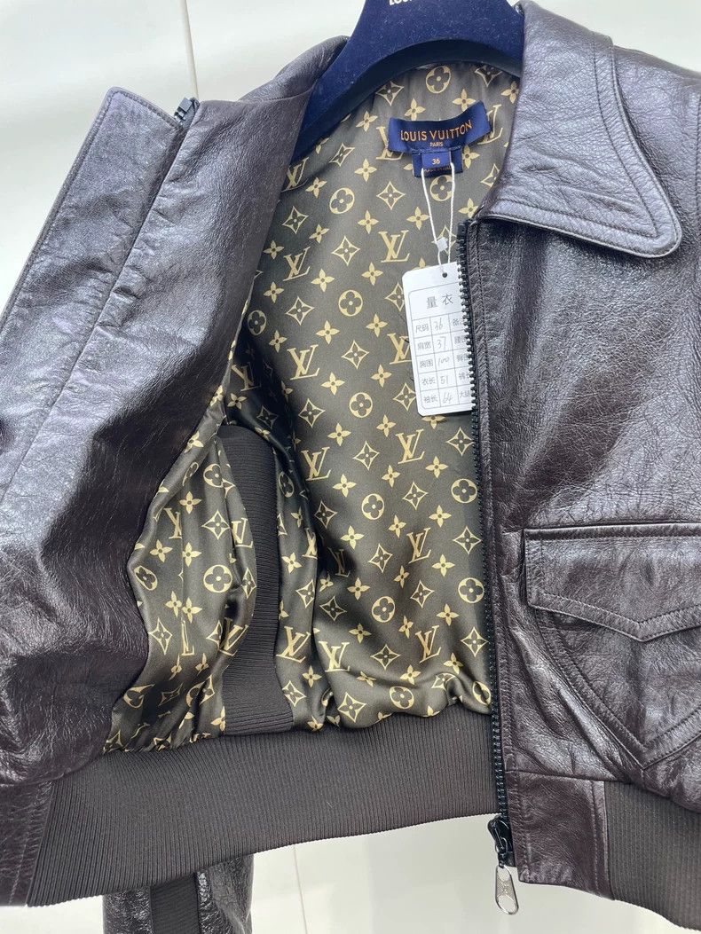 Louis Vuitton Louis Vuitton Classic print lined leather jacket Size XS / US 0-2 / IT 36-38 - 5 Thumbnail