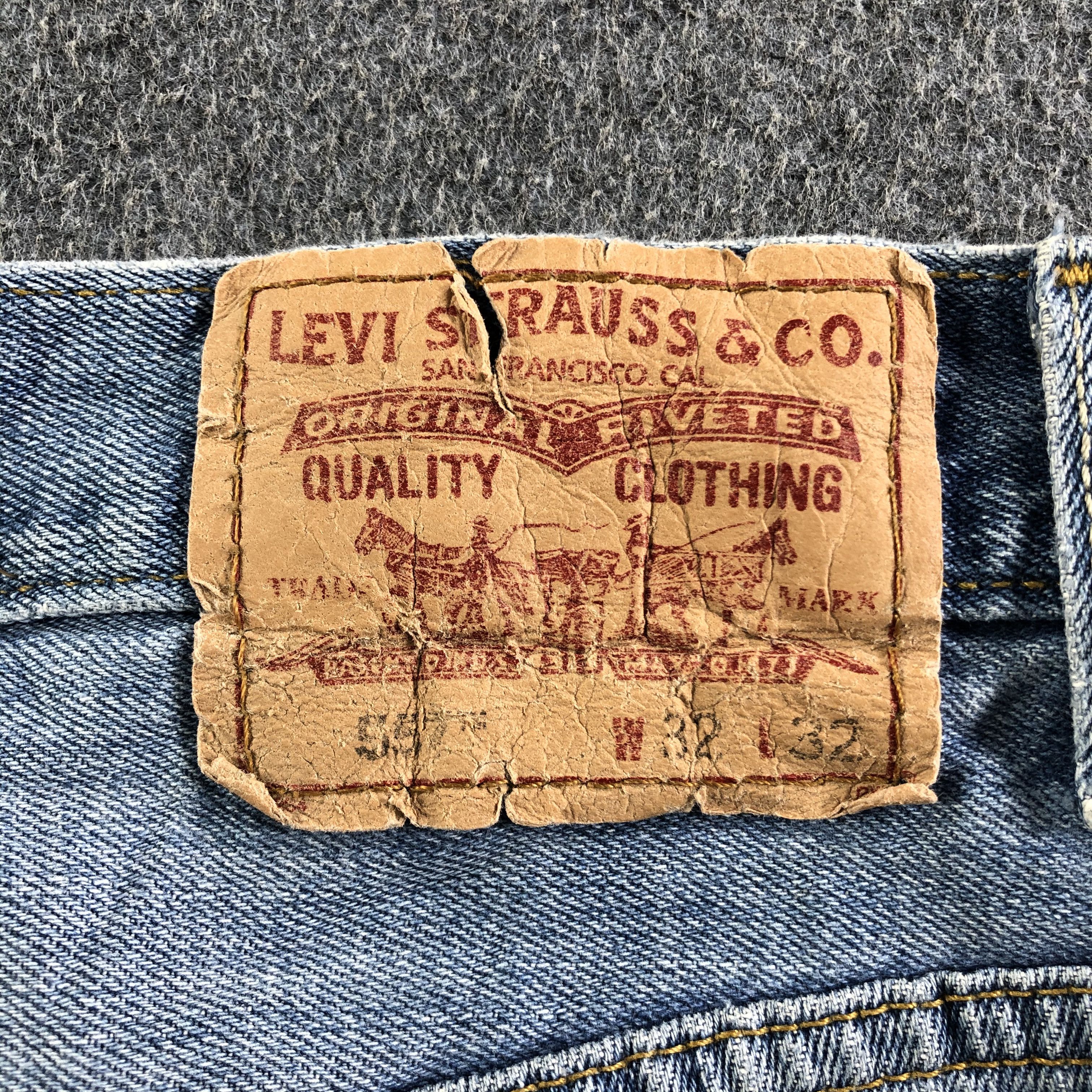 Levi's Vintage Blue Wash Levis 557 Jeans-J3394 Size US 32 / EU 48 - 5 Thumbnail