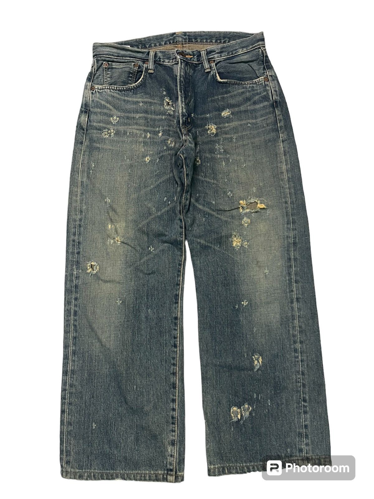 Edwin VINTAGE EDWIN 505 DISTRESSED JEANS Size US 31 - 2 Thumbnail