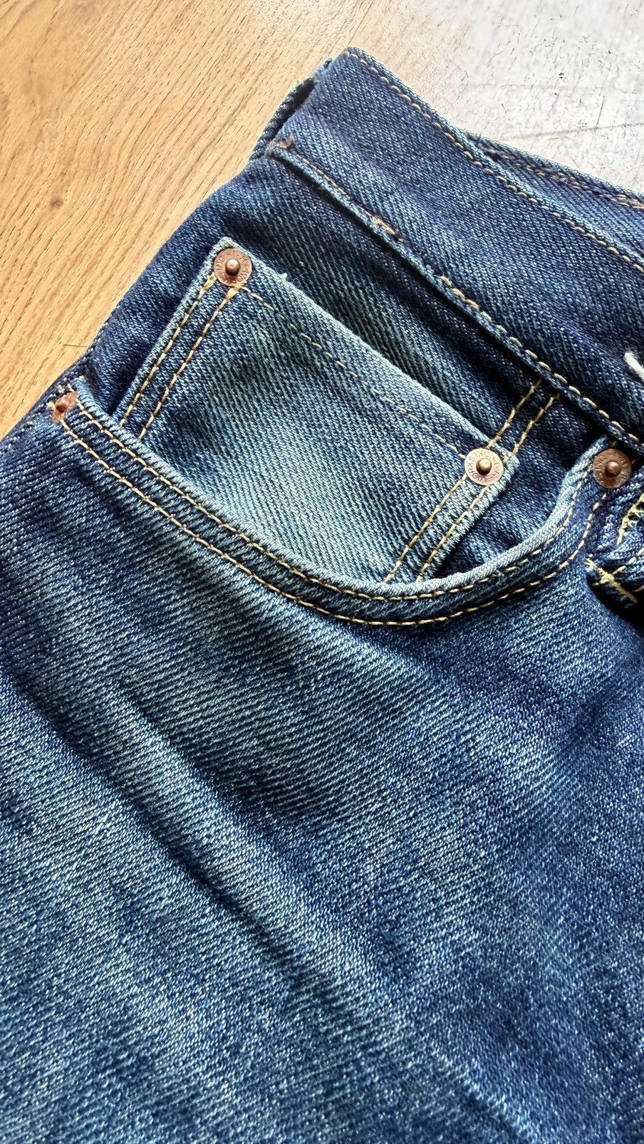 Iron Heart Iron Heart 777 21oz custom selvedge 32x30 tapered Size US 32 / EU 48 - 6 Thumbnail