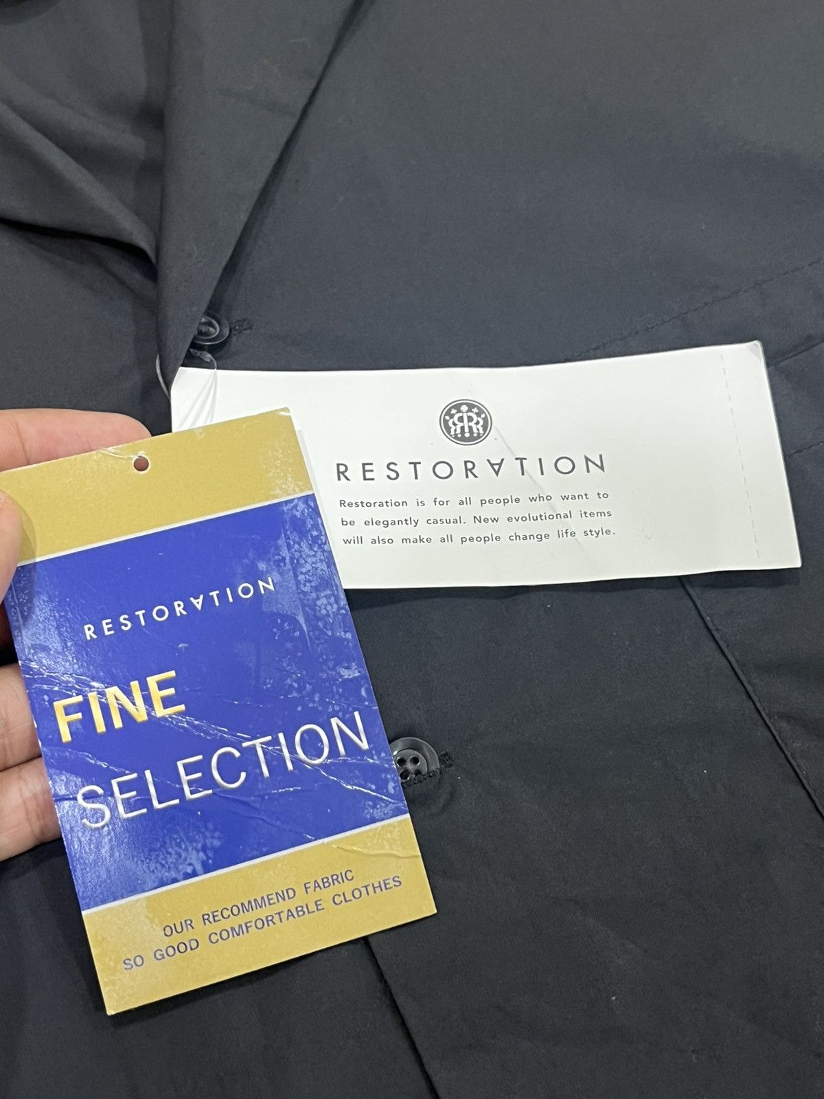 Japanese Brand × Restoration NWT Restoration Japanese Open Collar Shirt Size US L / EU 52-54 / 3 - 8 Thumbnail