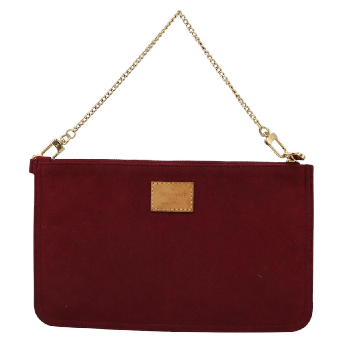 Louis Vuitton Red Suede Clutch Bag (Pre-Owned) Size ONE SIZE - 1 Thumbnail