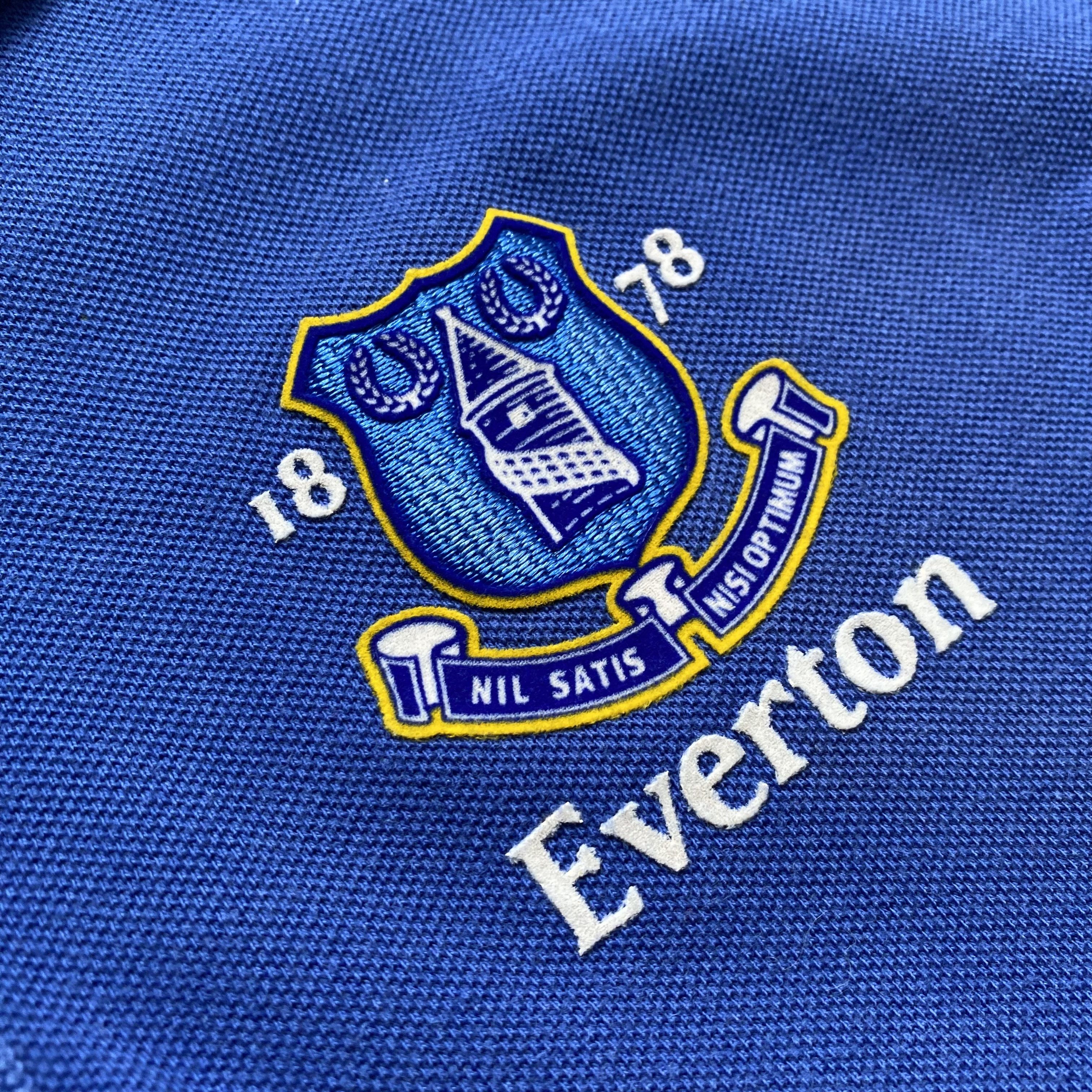 Umbro ⚽️ Vintage Everton Soccer Jersey England polo tee Drill Size US L / EU 52-54 / 3 - 7 Thumbnail
