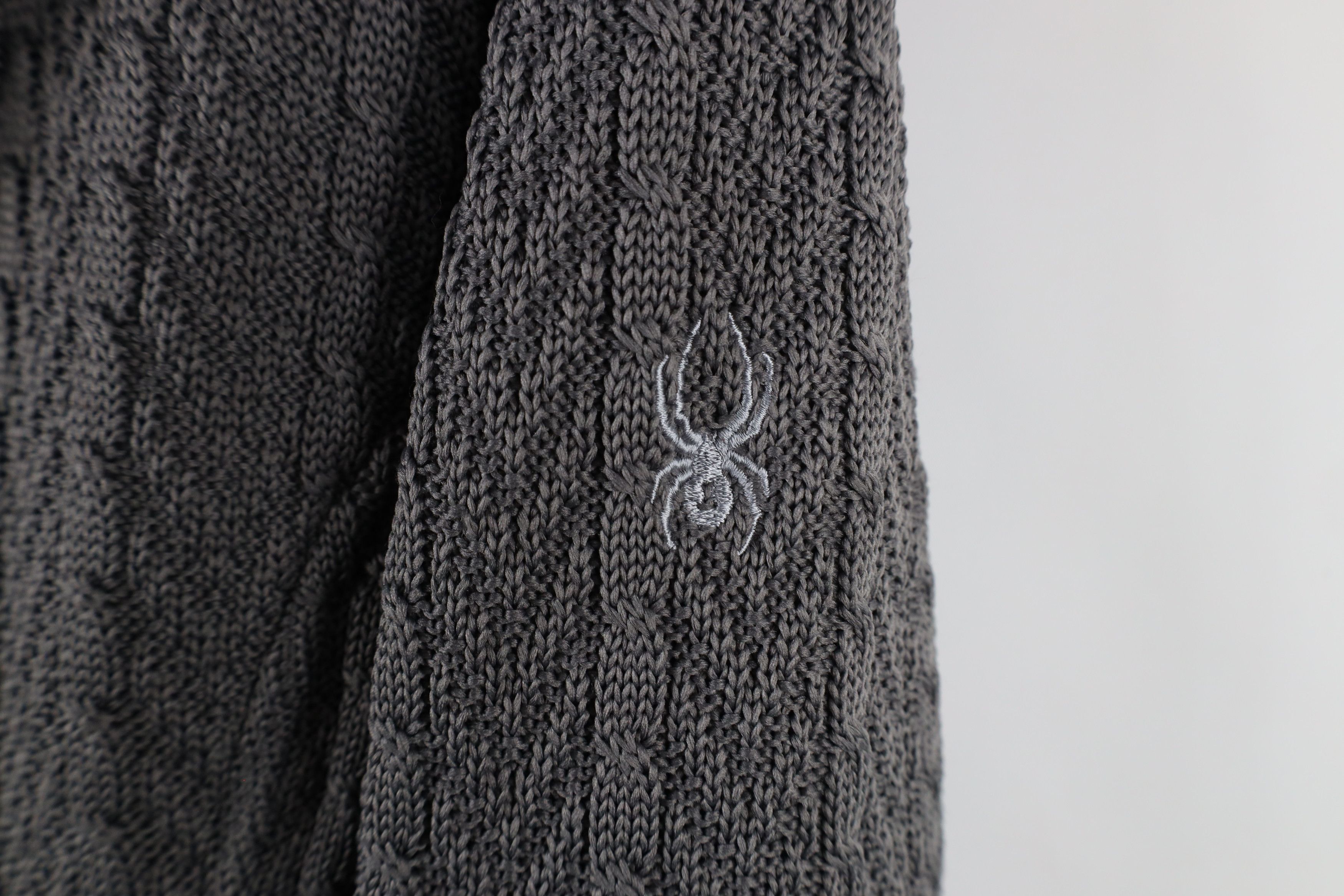 Spyder × Vintage Spyder Chunky Major Cable Knit Stryke Sweater Jacket Gray Size XL / US 12-14 / IT 48-50 - 4 Thumbnail