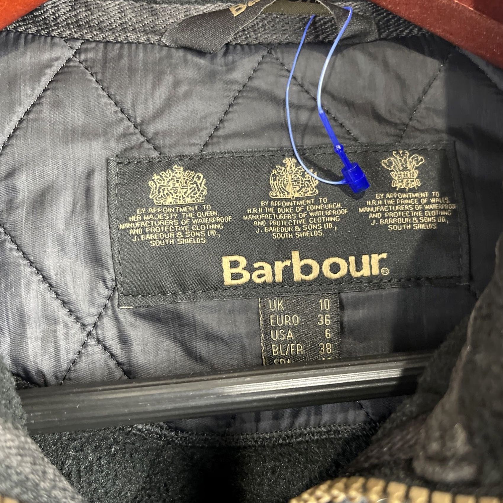 Barbour Barbour Jacket Womens 6 Black Utility Polarquilt Field Season 6 Game Of Thrones Size M / US 6-8 / IT 42-44 - 5 Thumbnail