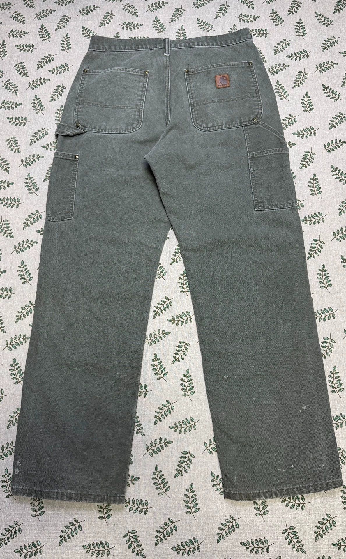 Carhartt Vintage Carhartt B136 Carpenter Pants Moss Green 31x30 Size US 31 - 4 Thumbnail