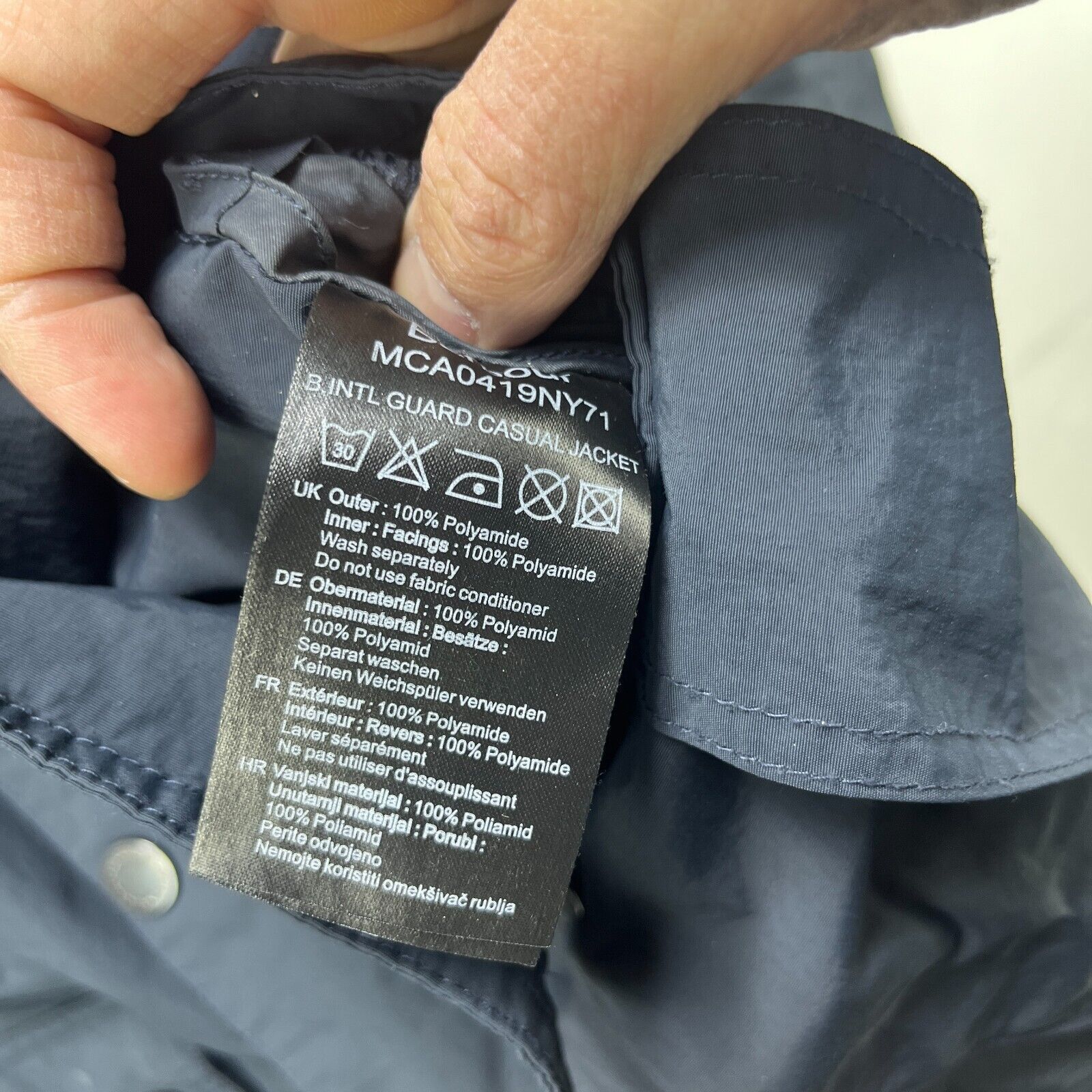 Barbour × Vintage Barbour International Guard Casual Biker Jacket XL Parka Size US XL / EU 56 / 4 - 8 Thumbnail