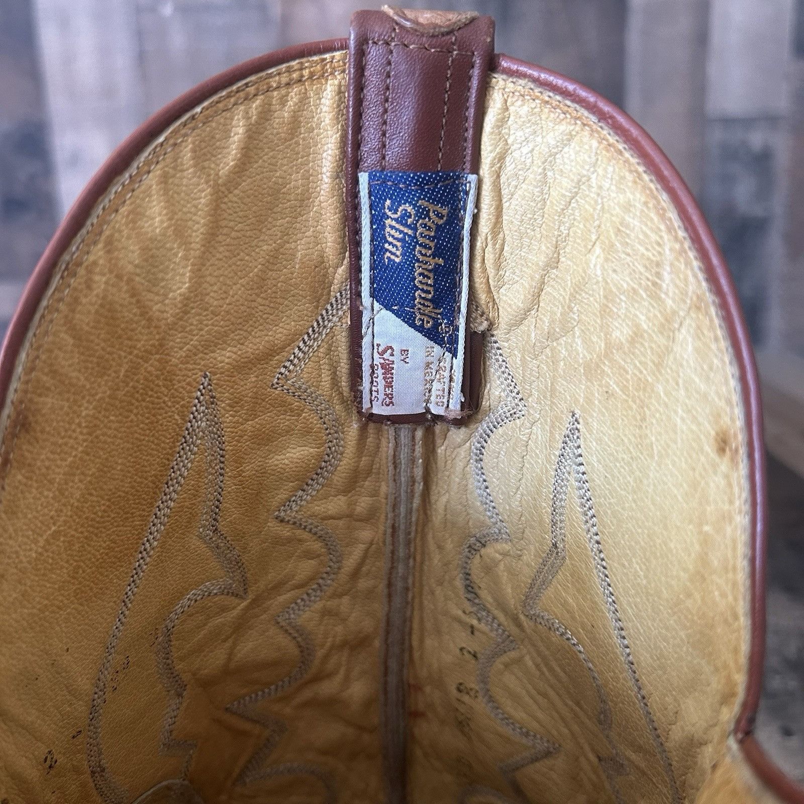 Panhandle Slim Panhandle Slim Vintage Smooth Ostrich Cowboy Boots Mens 12 D Size US 12 / EU 45 - 5 Thumbnail