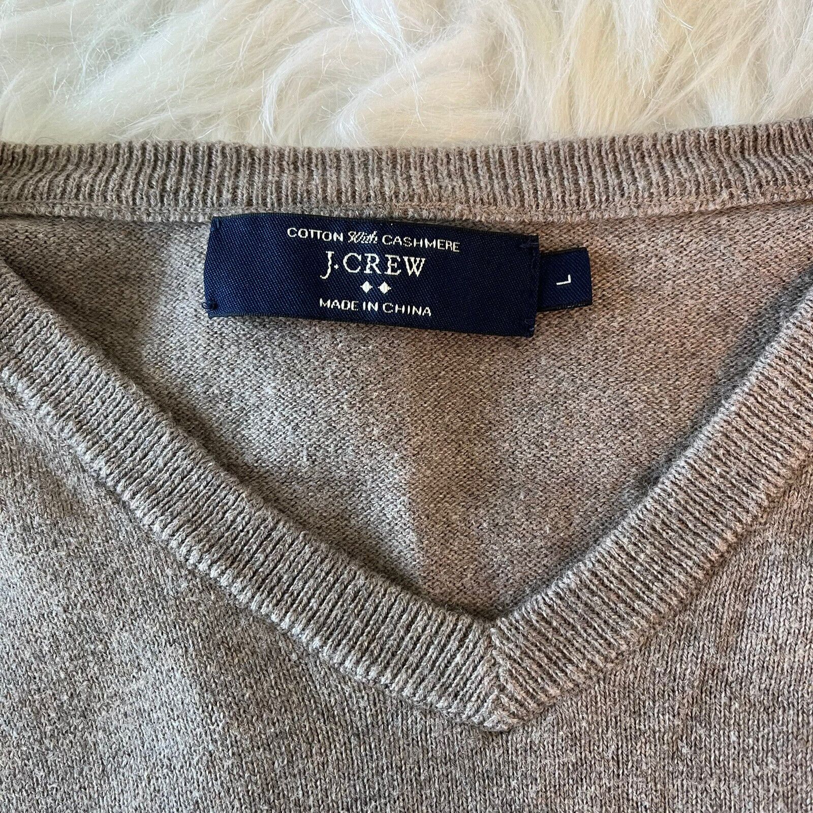 J.Crew J.CREW V-Neck Sweater Cashmere Size US L / EU 52-54 / 3 - 4 Thumbnail