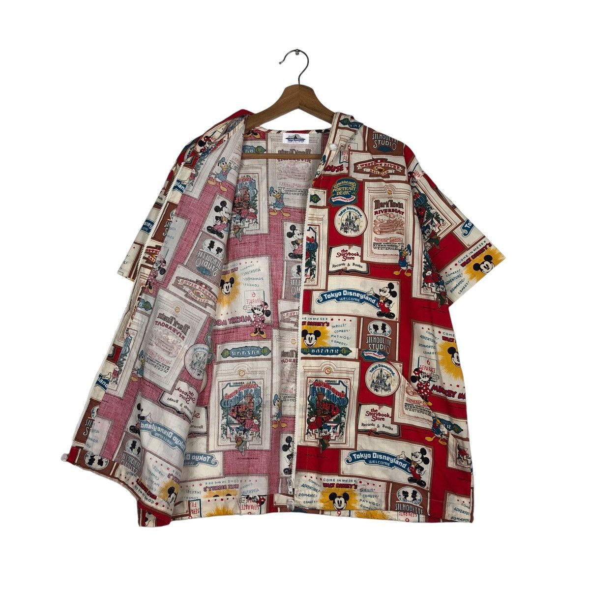 Cartoon Network 📌Short Sleeve Hoodie Jacket Tokyo Disneyland Overprint Size US M / EU 48-50 / 2 - 14 Thumbnail