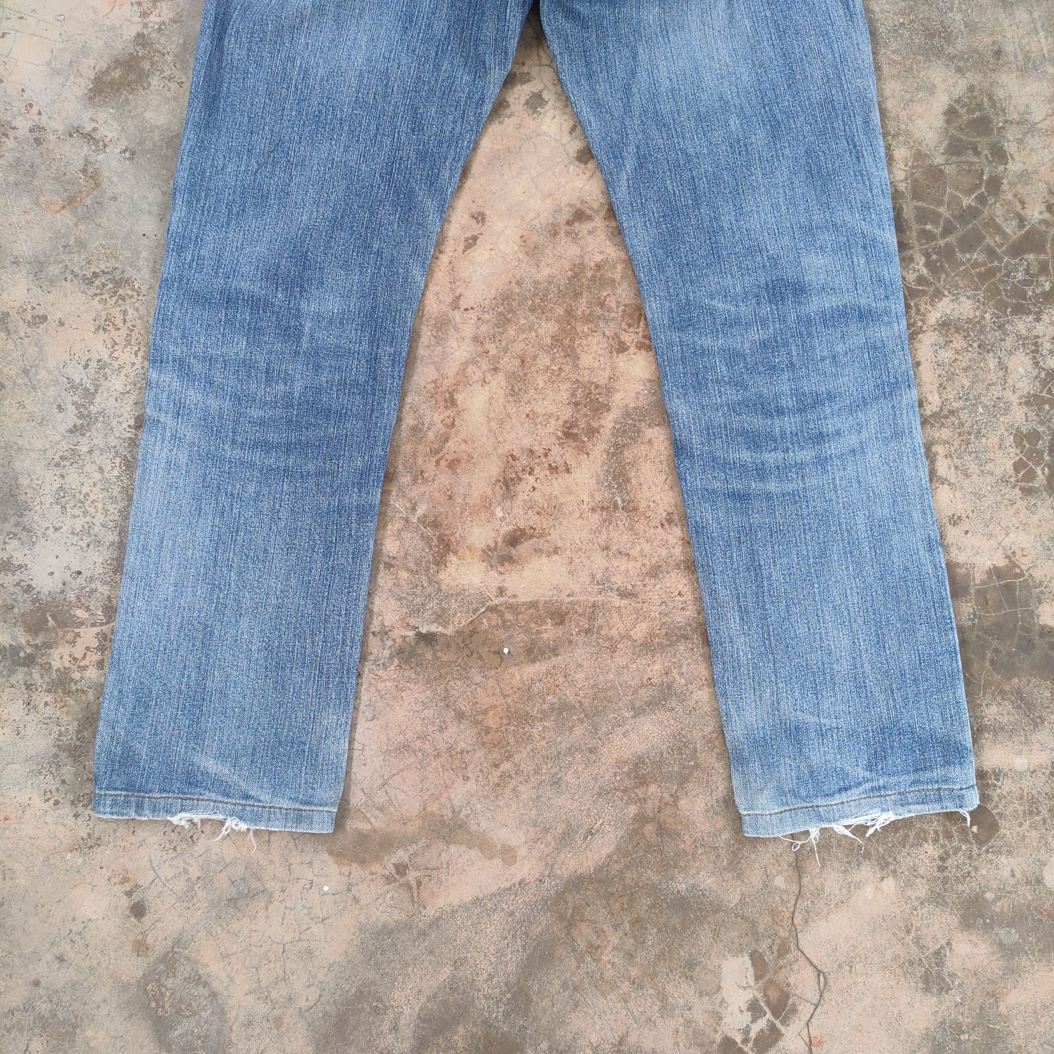 Wrangler W34 VINTAGE WRANGLER FADED MUDWASHER RIPPED DENIM JEAN PANTS Size US 34 / EU 50 - 10 Thumbnail