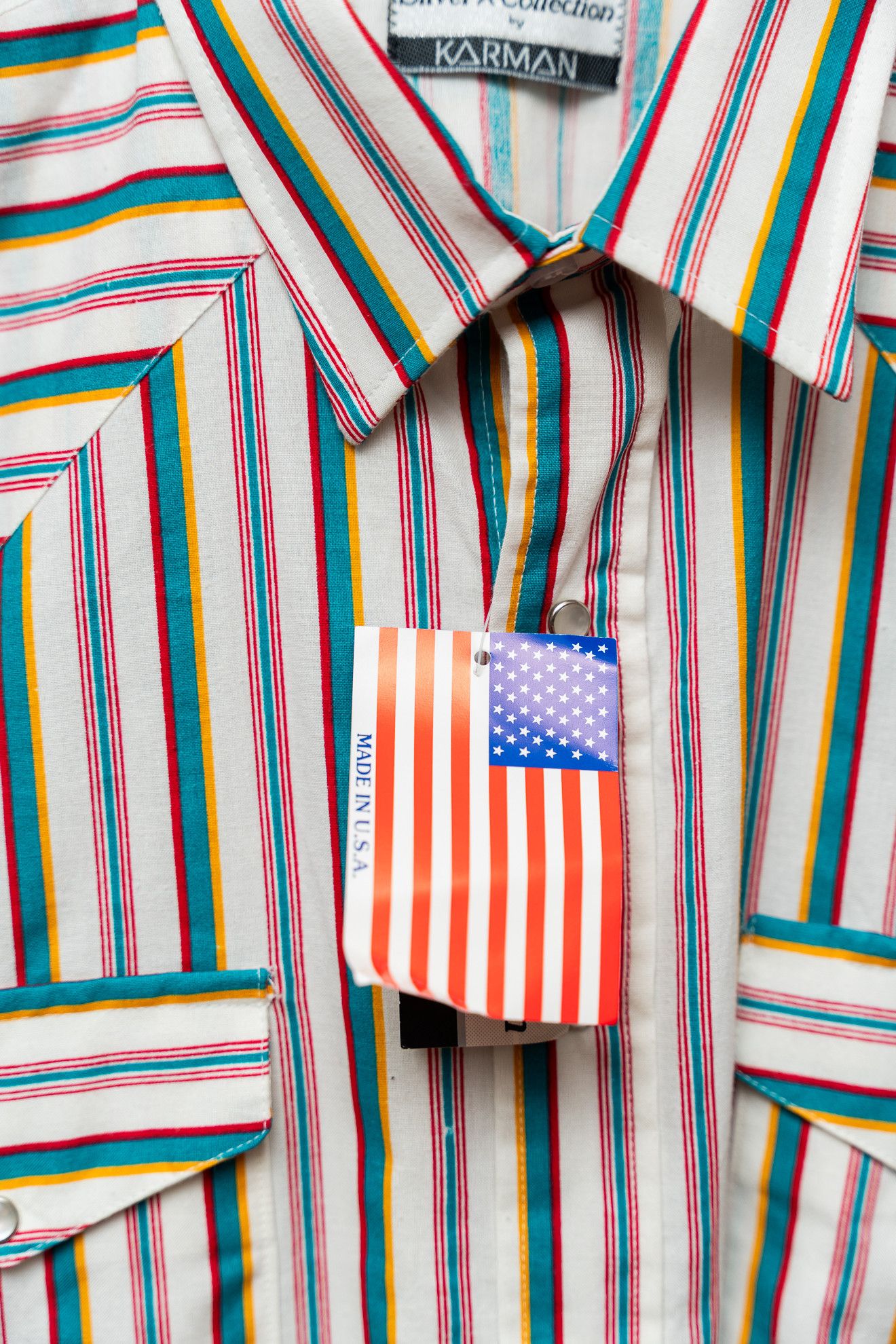 Other DEADSTOCK Vintage Karman Western Shirt Size US L / EU 52-54 / 3 - 8 Thumbnail