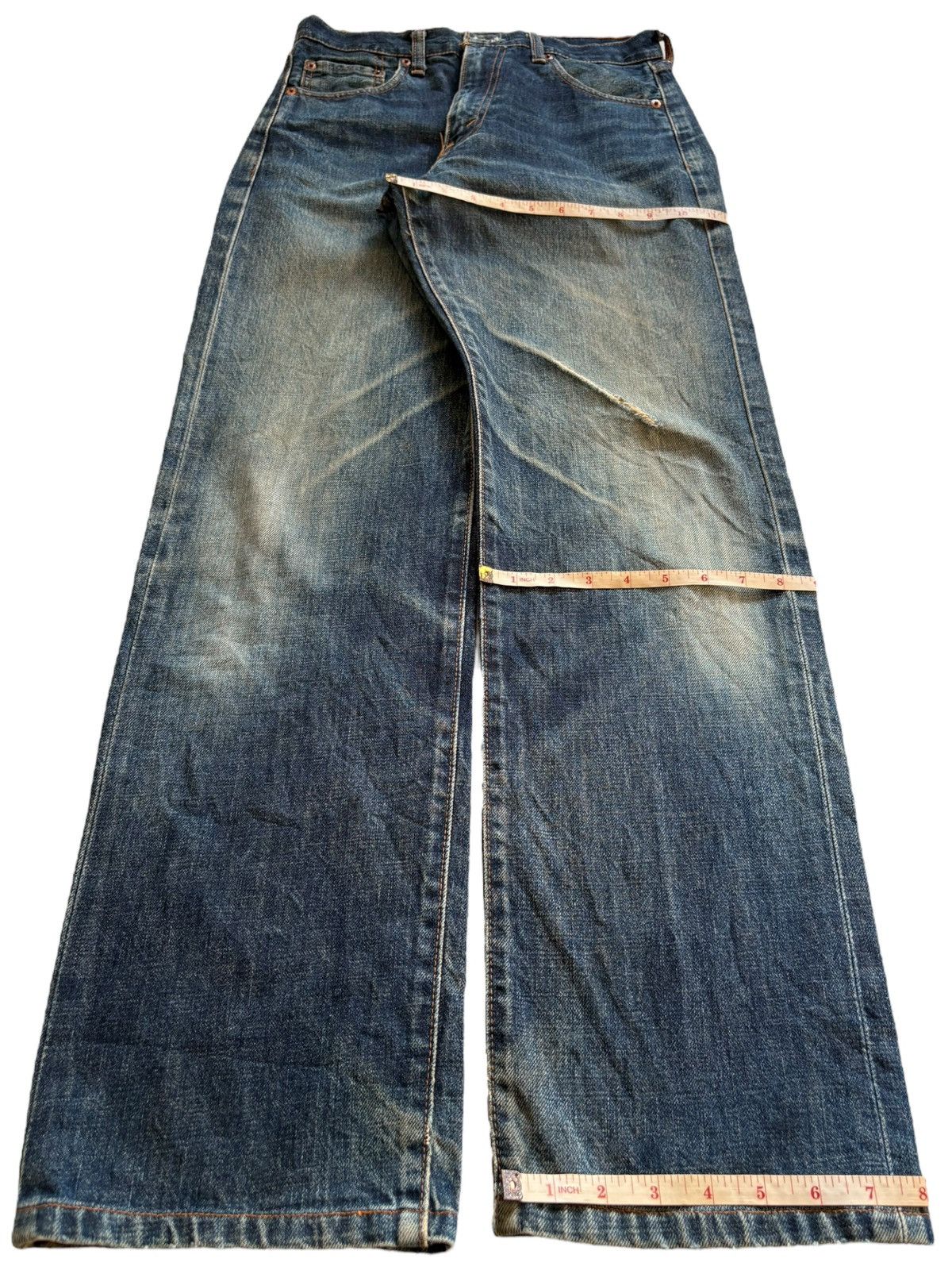 Levi's Vintage 90s Levis 502 Big E Selvedge Mud Wash Loose Jean Size US 29 - 15 Thumbnail