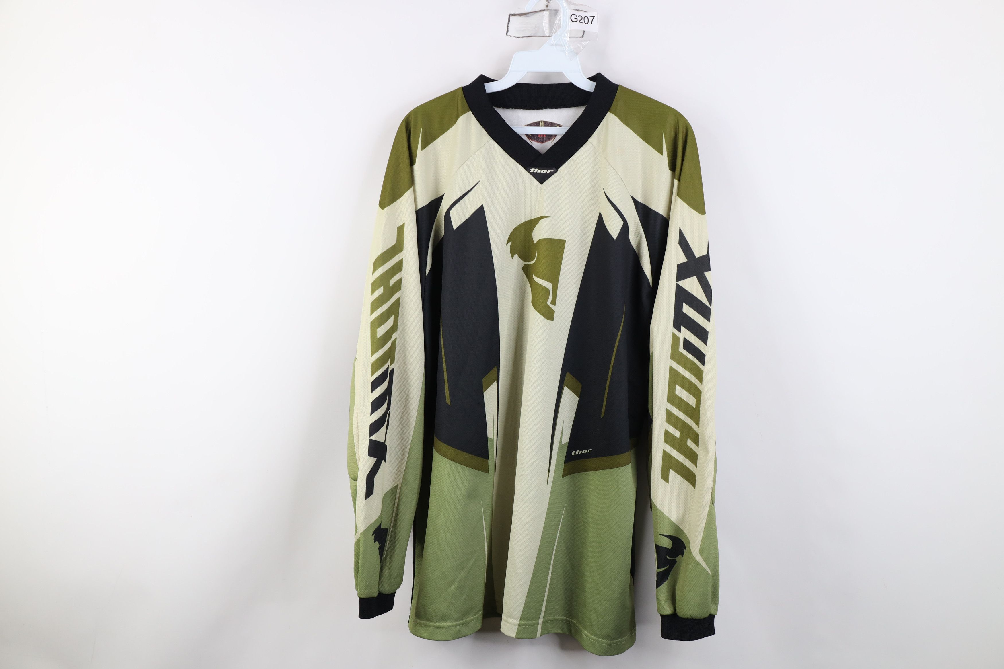 Vintage Vintage Thor Motocross Long Sleeve Racing Jersey T-Shirt Size US M / EU 48-50 / 2 - 1 Thumbnail