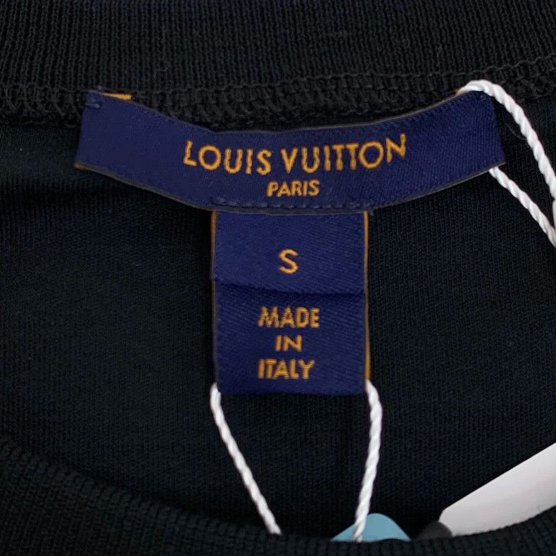 Louis Vuitton Louis Vuitton Color-block logo full-print cotton crewneck Size S / US 4 / IT 40 - 5 Thumbnail