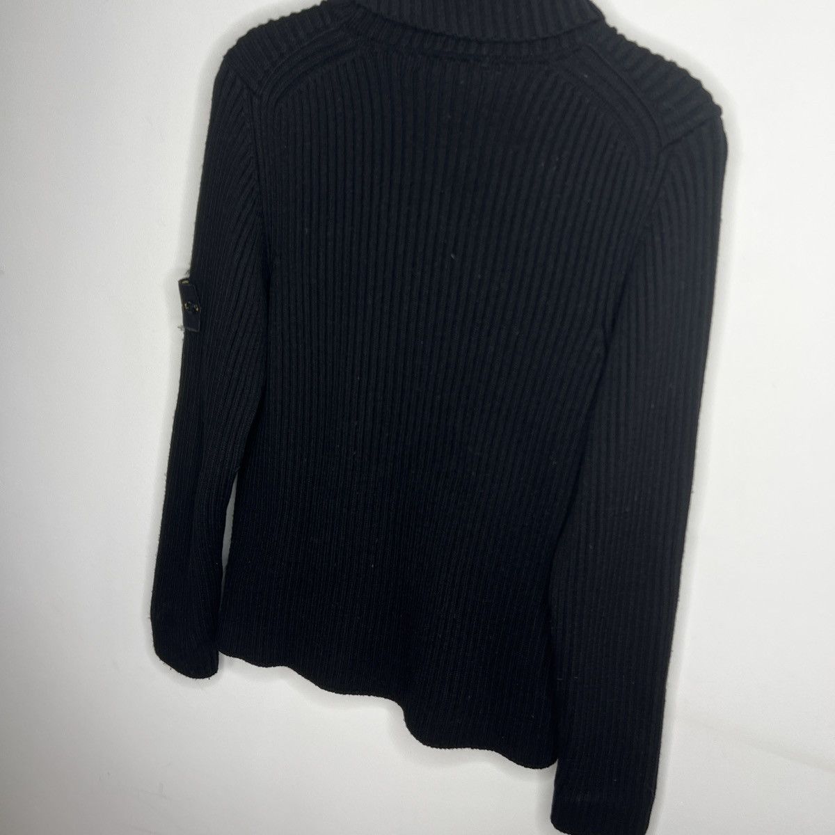 Stone Island Vintage Stone Island Ribbed Wool Turtleneck Patch Sweater Size US M / EU 48-50 / 2 - 11 Thumbnail