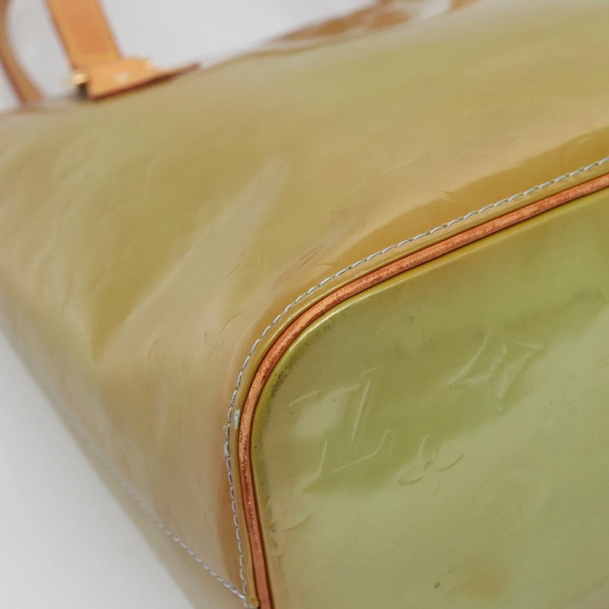 Louis Vuitton LOUIS VUITTON Monogram Vernis Houston Hand Bag Baby Blue Size ONE SIZE - 14 Thumbnail