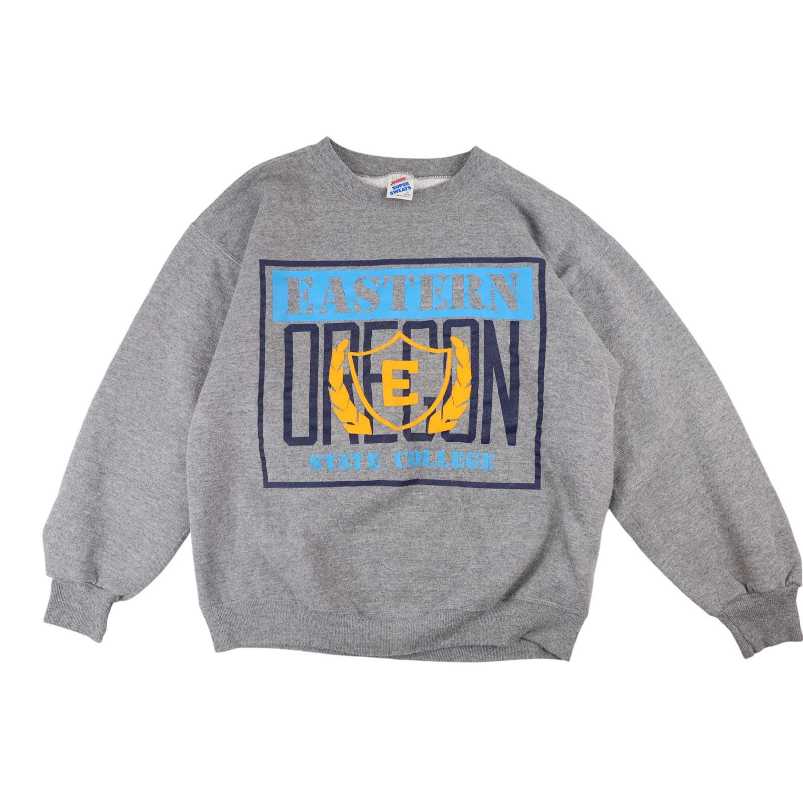 Vintage Vintage 90s Eastern Oregon State College Graphic Sweatshirt Size US M / EU 48-50 / 2 - 1 Thumbnail