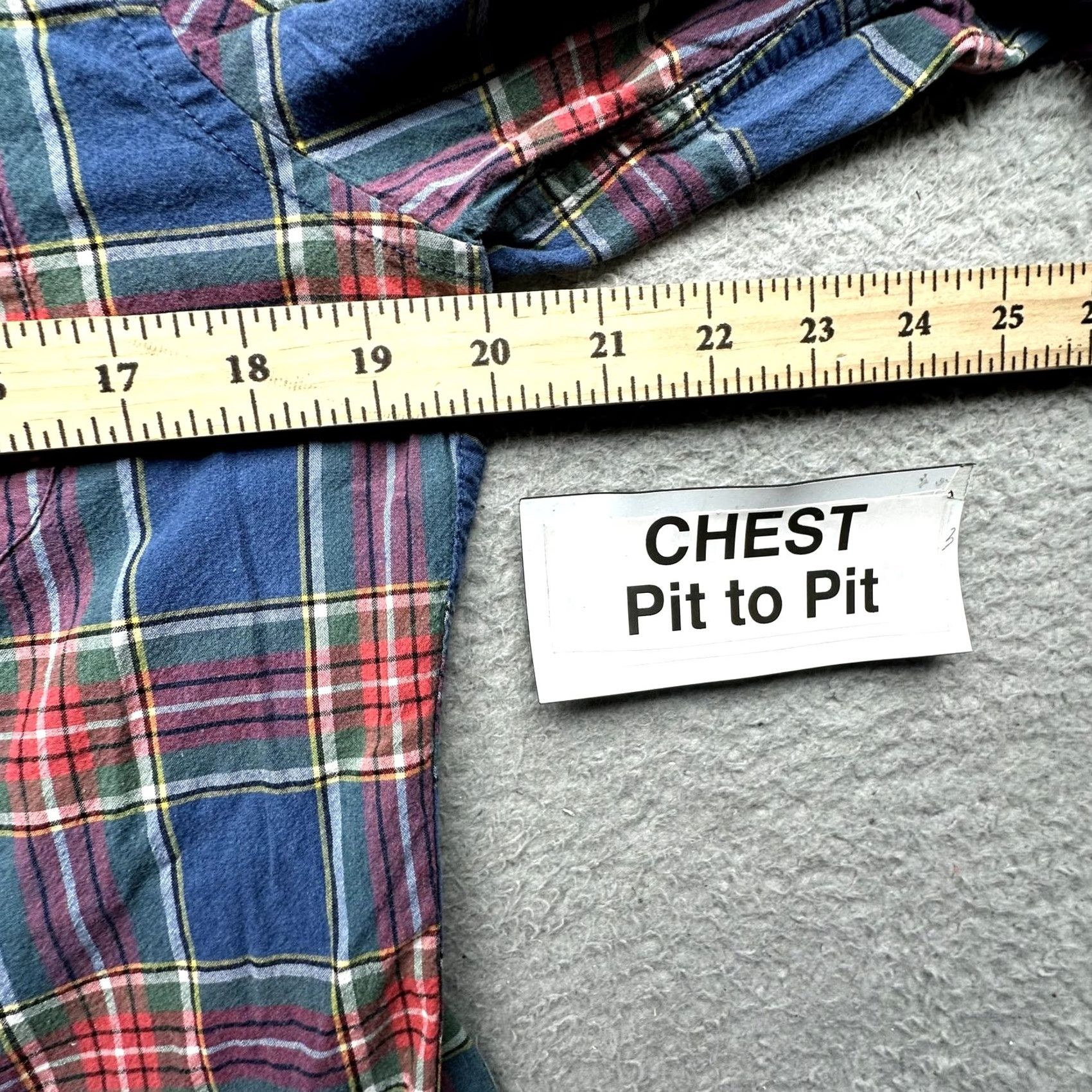 J.Crew J.CREW Shirt Mens Medium Long Sleeve Plaid Button-Down Pocket Cotton Secret Wash Stretch Red Blue Size US M / EU 48-50 / 2 - 4 Thumbnail