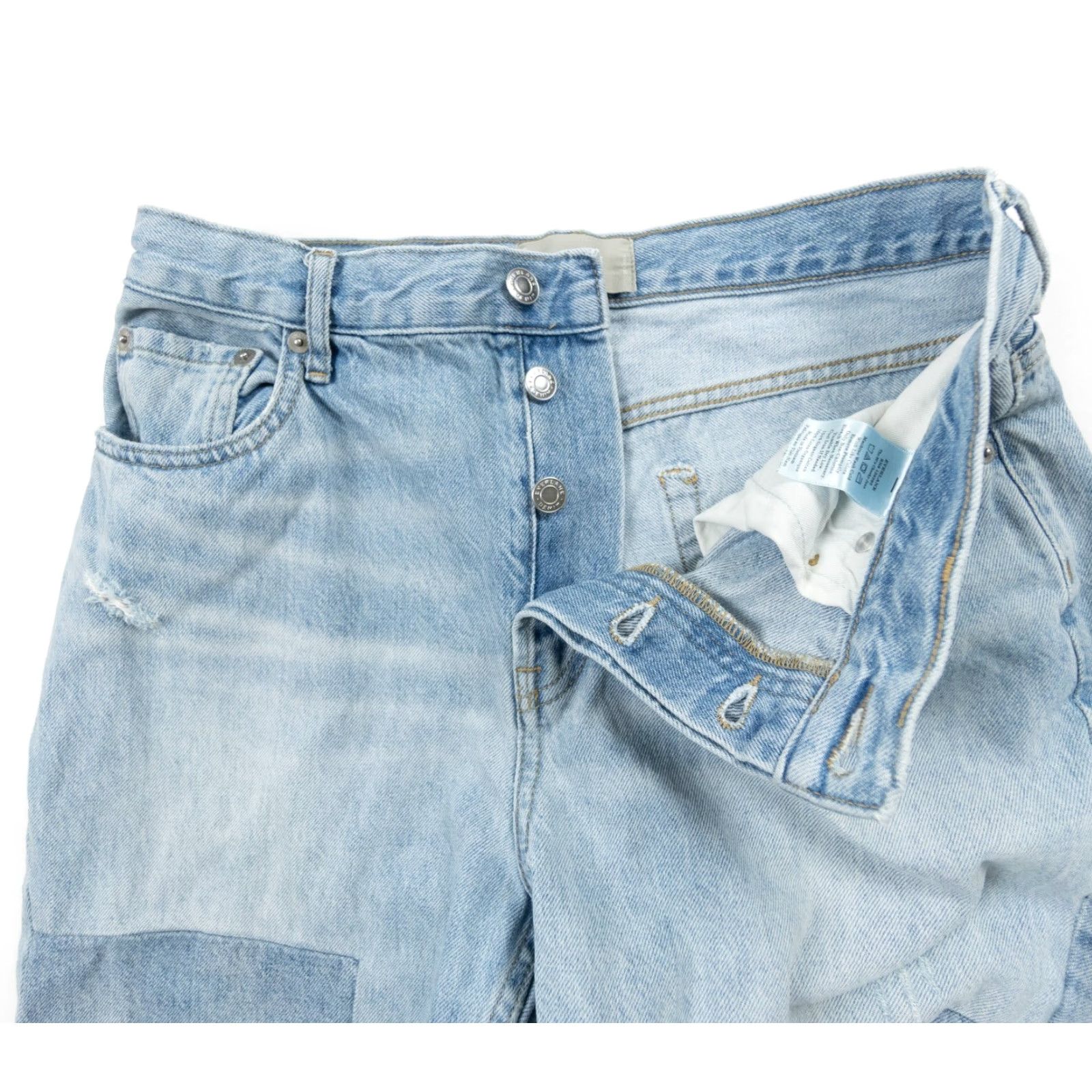 Everlane VINTAGE Everlane Jeans 90s Cropped Womens Crop Denim 29 Blue Regular 5-Pocket Jeans Mens Womens? Size 29" - 7 Thumbnail