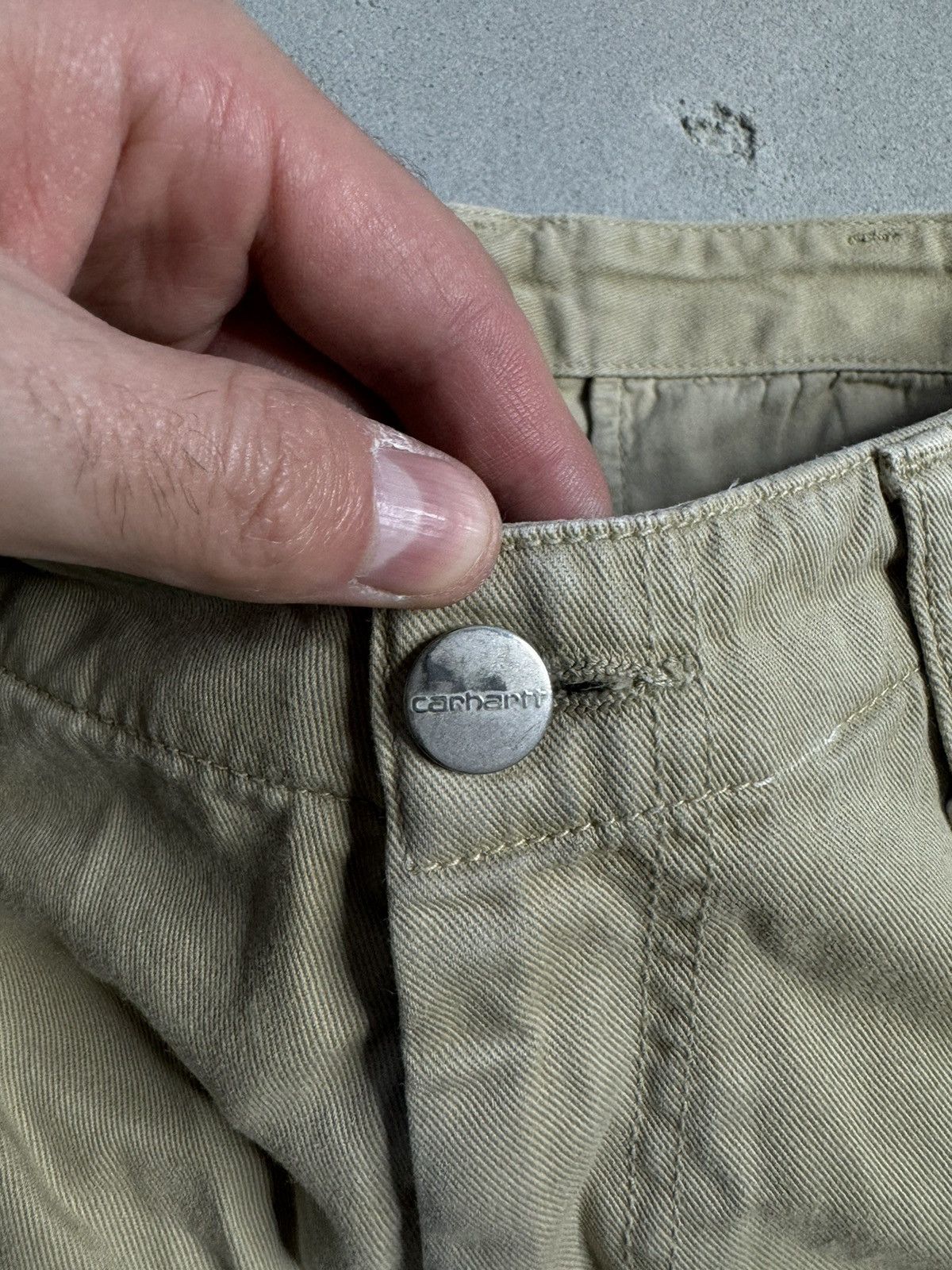Carhartt × Carhartt Wip Carhartt Beige Regular Cargo Pants Trousers 28х32 Size US 28 / EU 44 - 6 Thumbnail