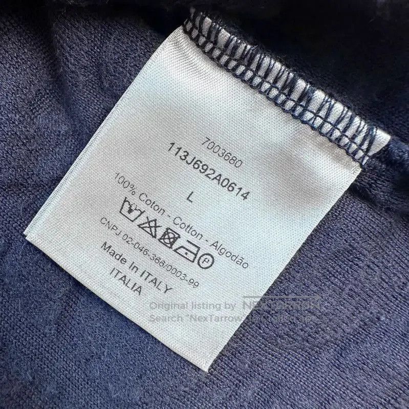 Dior Dior Men's Navy T-Shirt L Size . Size US L / EU 52-54 / 3 - 8 Thumbnail