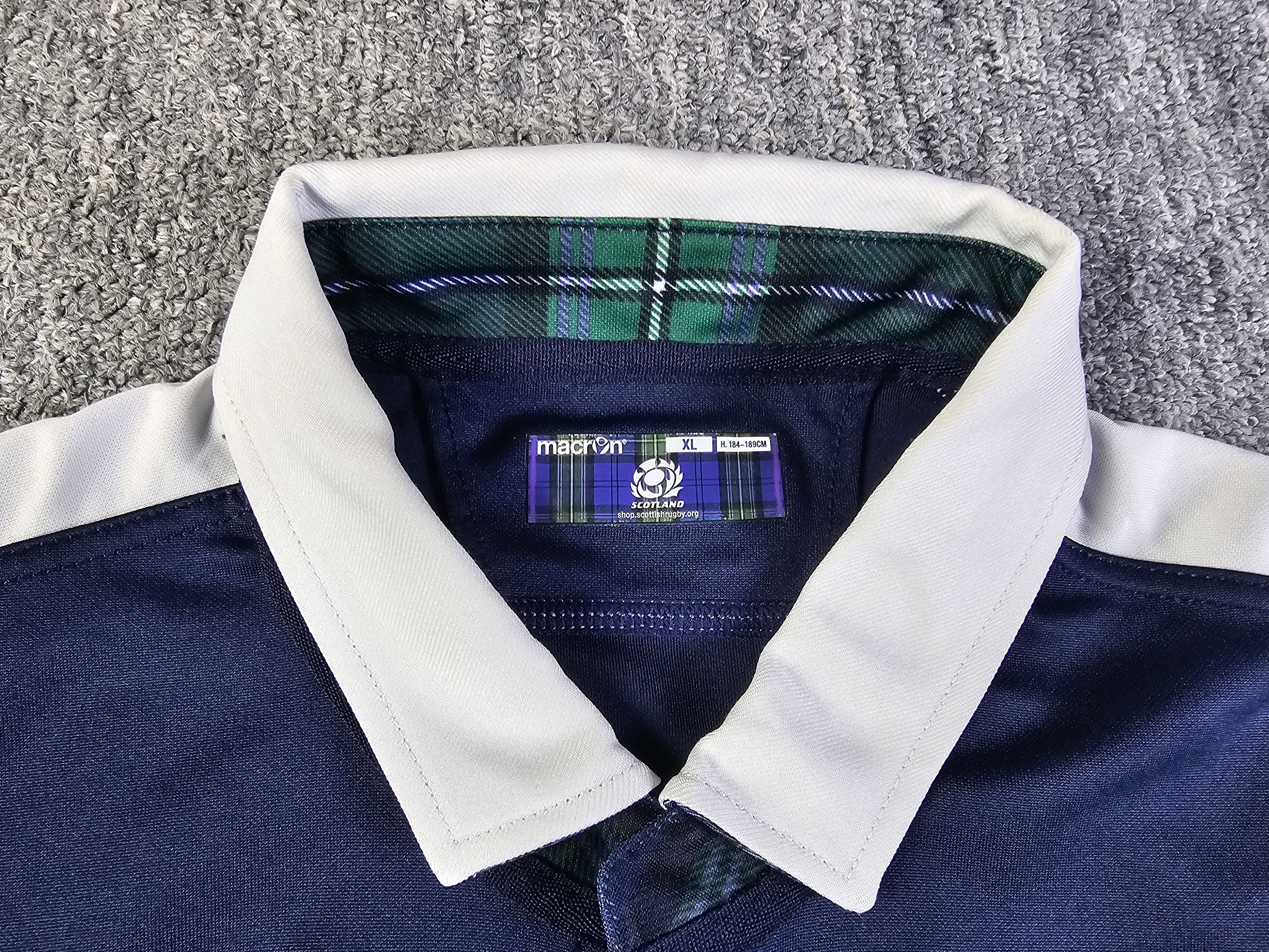 Macron Macron Scotland Rugby Union 2018/19 Home Jersey BT Navy 2XL Size US XL / EU 56 / 4 - 6 Thumbnail