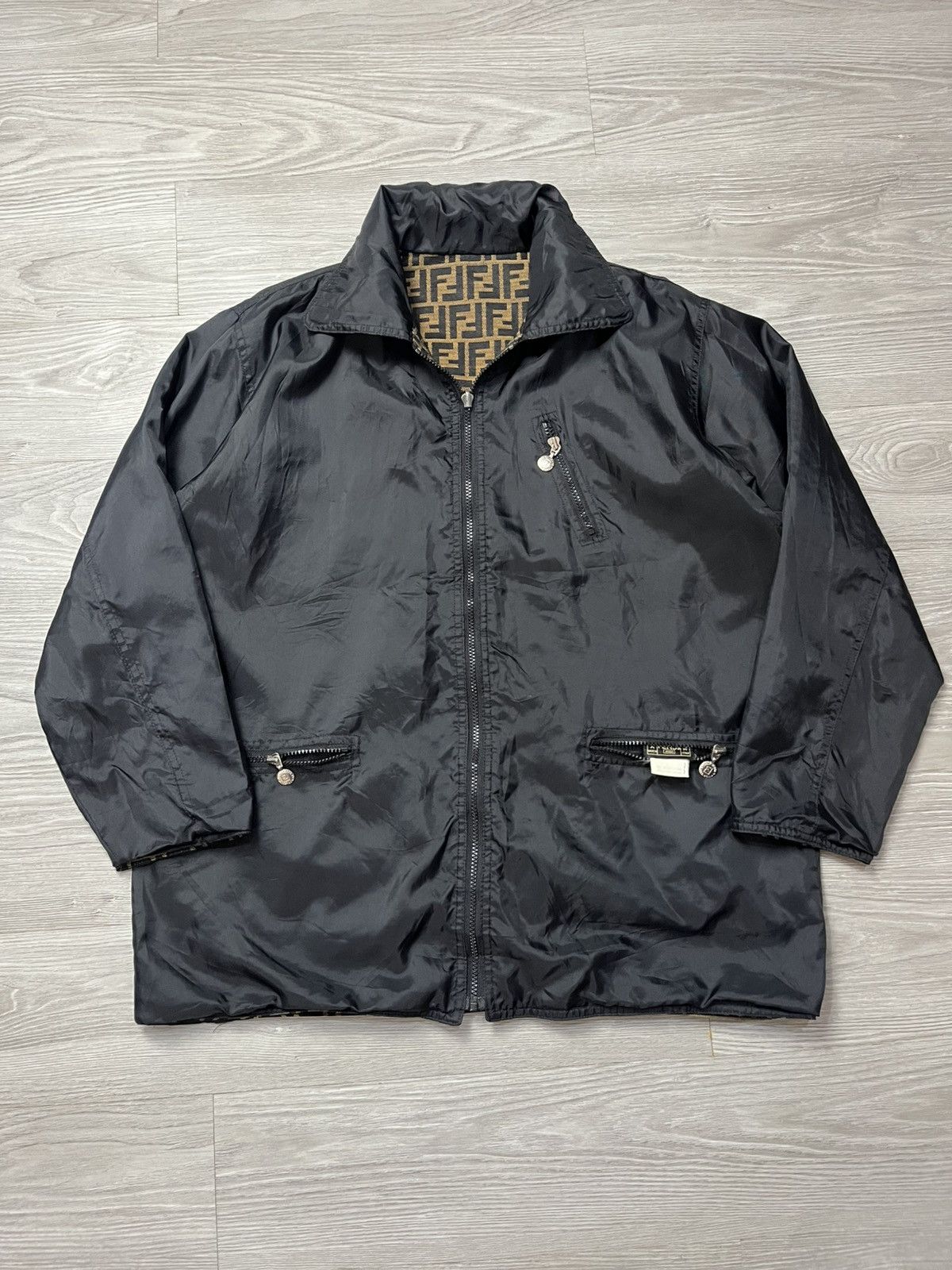 Fendi Fendi Monogram Zucca Reversible Jacket Size US L / EU 52-54 / 3 - 3 Thumbnail
