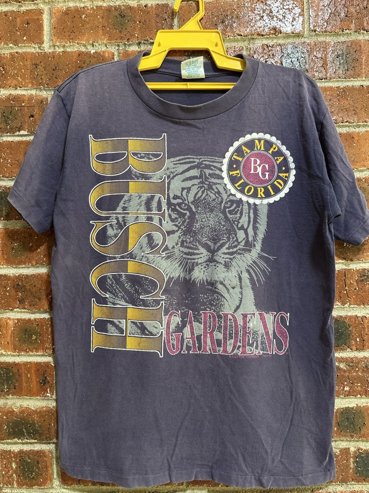 NFL Thrashed Vintage 90s Busch Gardens Sun Faded Grunge Tee Size US M / EU 48-50 / 2 - 1 Thumbnail