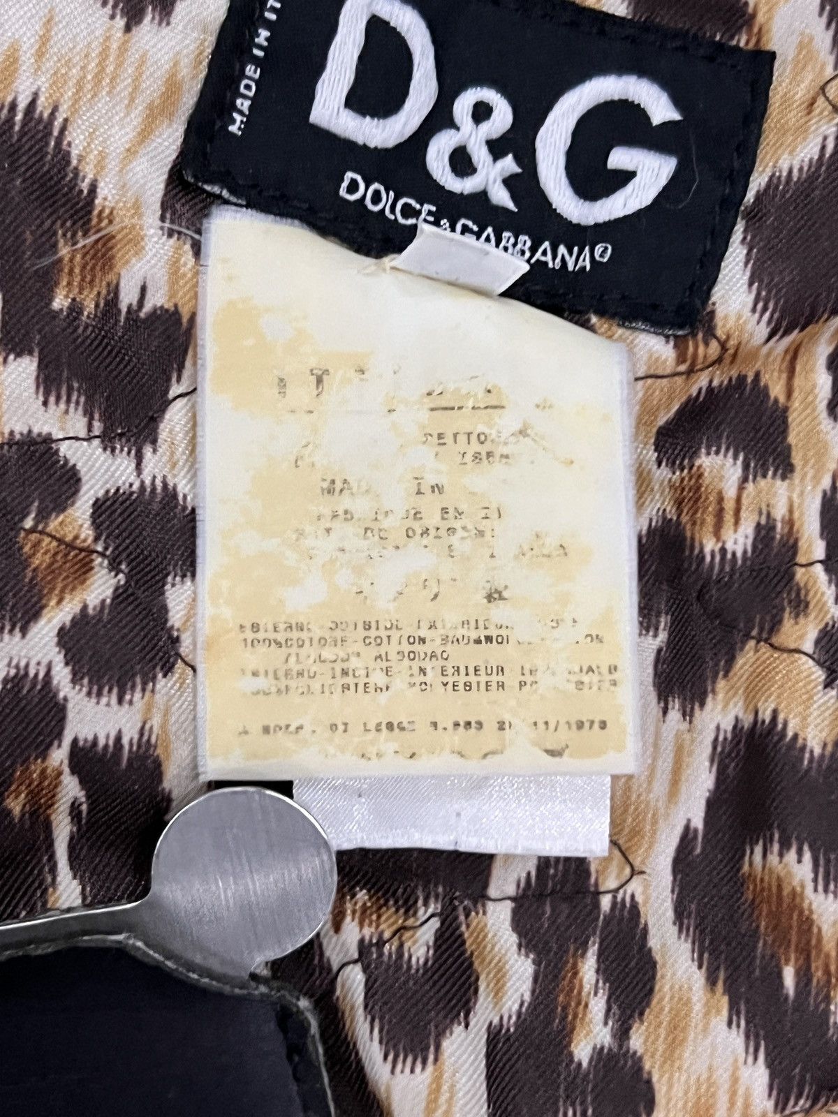 Dolce & Gabbana Dolce & Gabbana D&G 2004 Leopard Lined Denim Jacket Size US XS / EU 42 / 0 - 14 Thumbnail