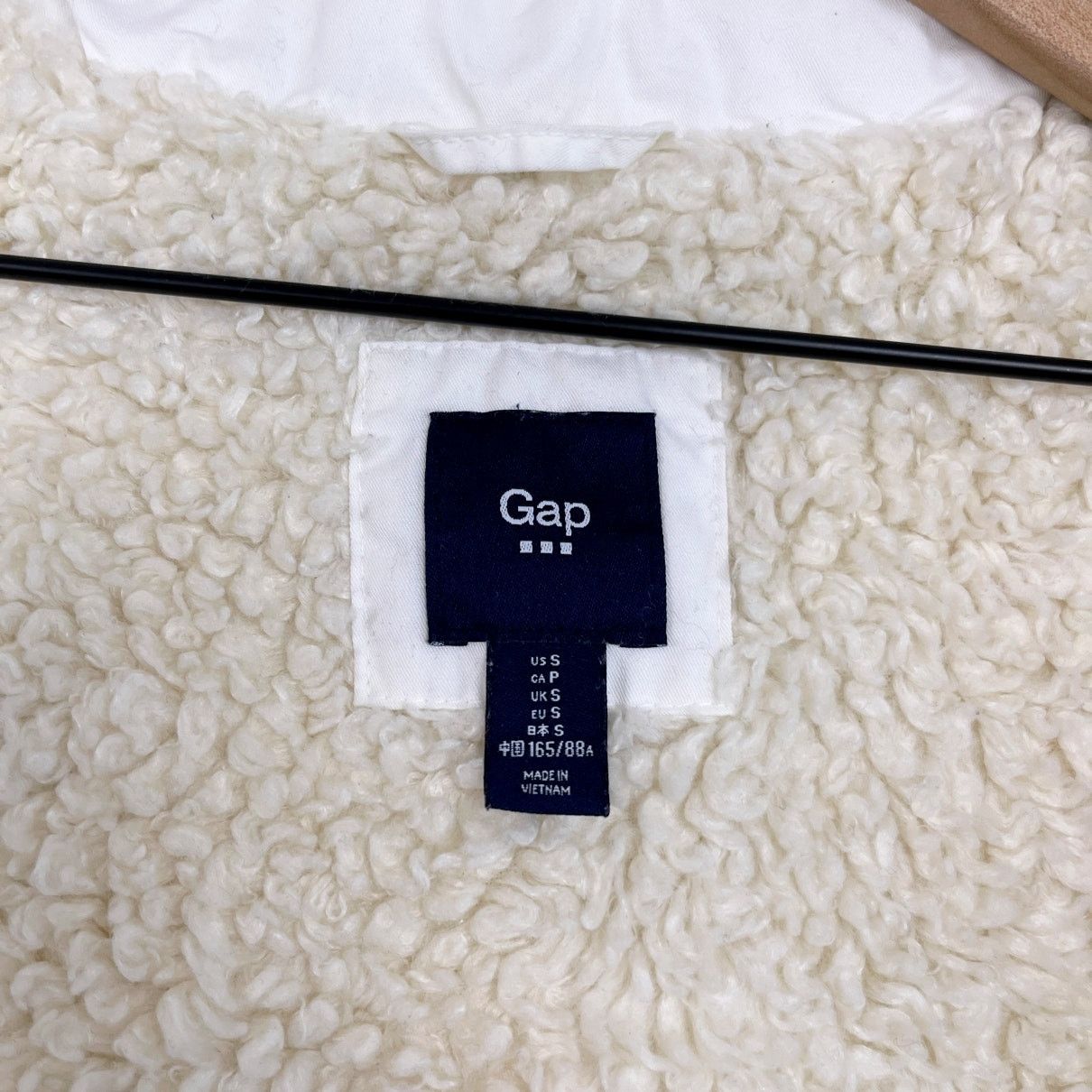 Gap GAP Sherpa Lined Parka Coat White Hooded Full Zip Womens S Size S / US 4 / IT 40 - 8 Thumbnail