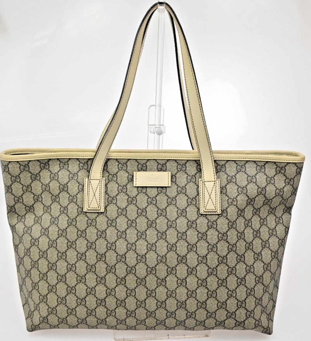 Gucci Gucci Plus Tote GG Coated Canvas with Leather Size ONE SIZE - 1 Thumbnail