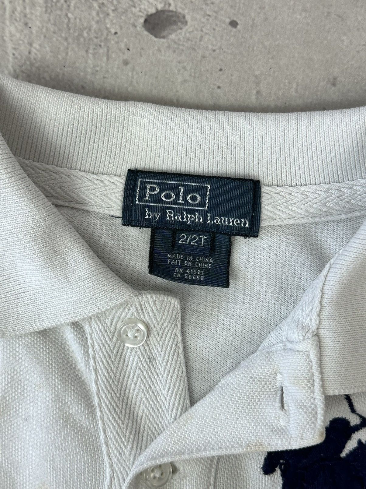 Polo Ralph Lauren Vintage Polo Ralph Lauren Embroidered Logo White Kids Polo Size XXS / US 00 / IT 34 - 8 Thumbnail