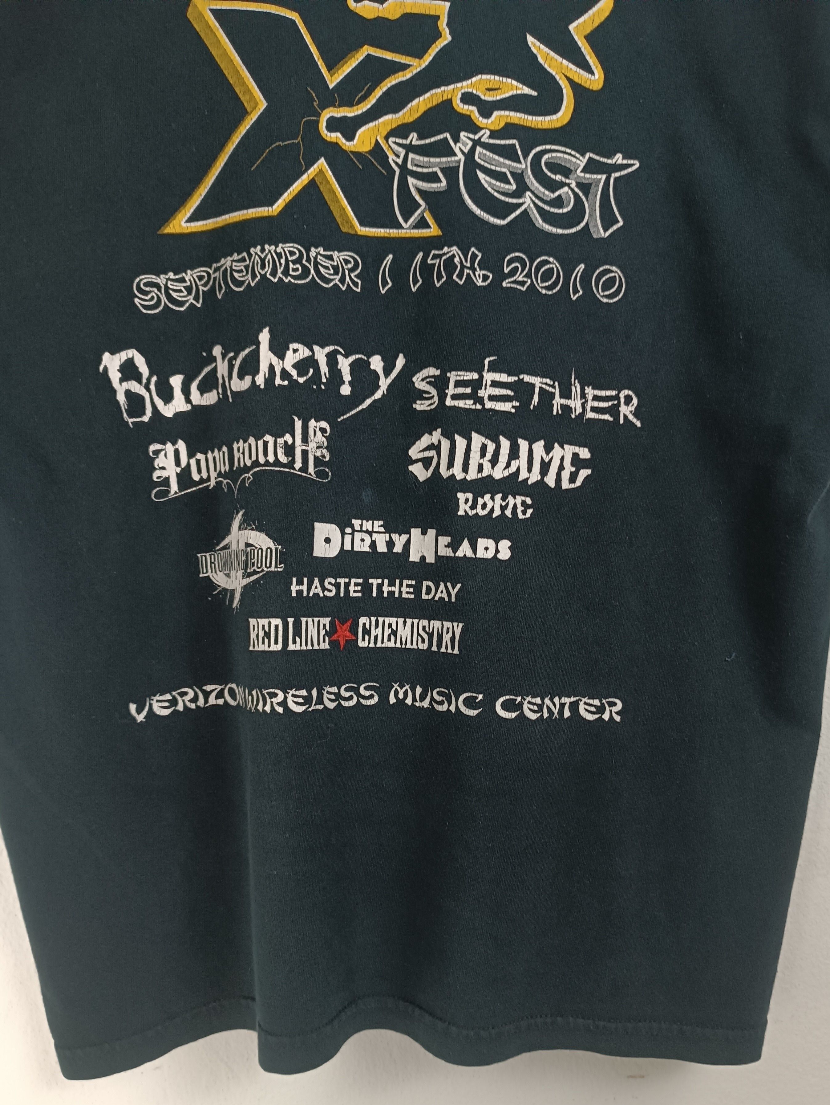 Band Tees VINTAGE 2010 X-FEST PAPA ROACH SEETHER SUBLIME NUMETAL TEE Size US L / EU 52-54 / 3 - 13 Thumbnail