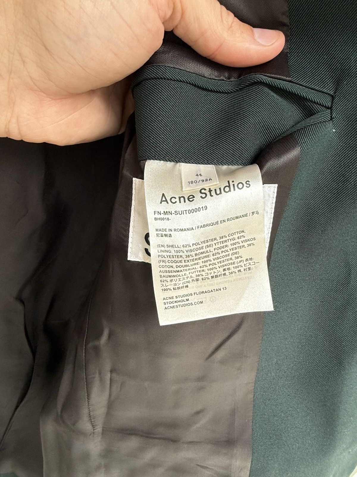 Acne Studios Acne Studios Suit Size 46R - 5 Thumbnail