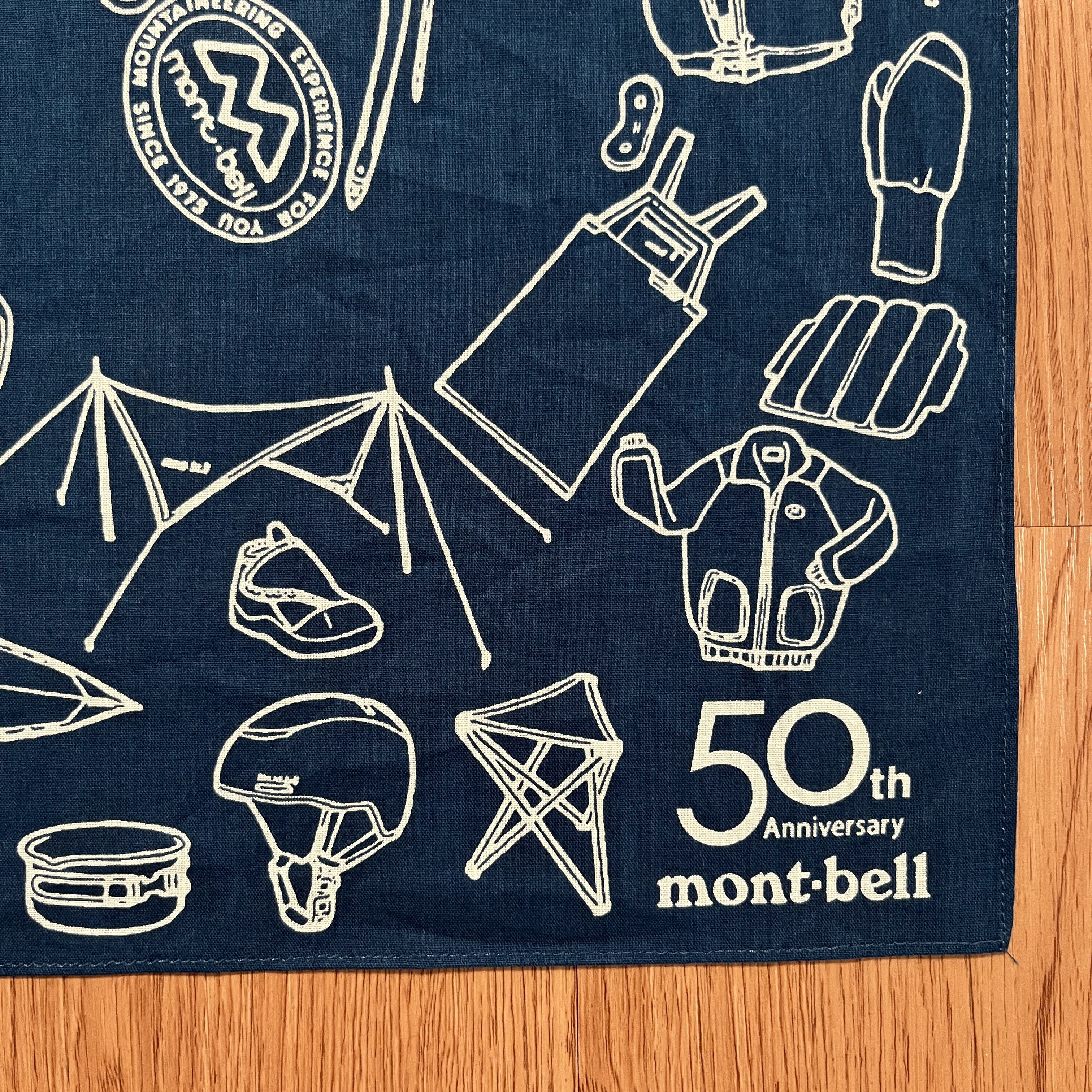 Montbell Montbell 50th Anniversary Bandana Handkerchief Size ONE SIZE - 2 Thumbnail