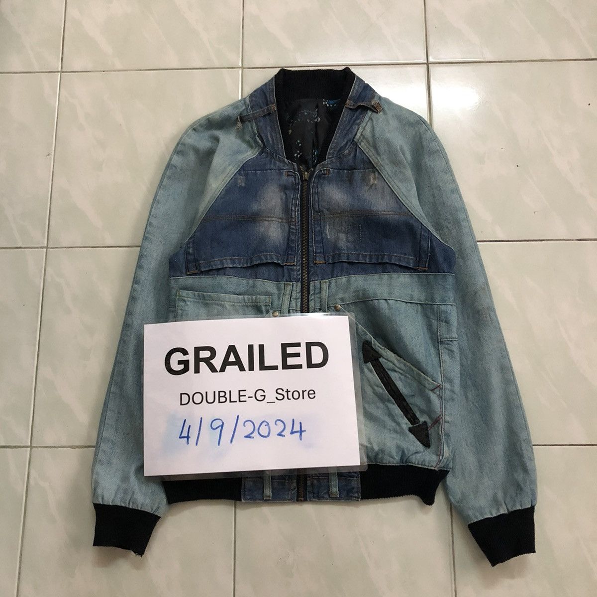 Japanese Brand 📌VINTAGE BOMBER DENIM JACKET INDIGO DESIGN DESIGUAL Size US S / EU 44-46 / 1 - 1 Thumbnail