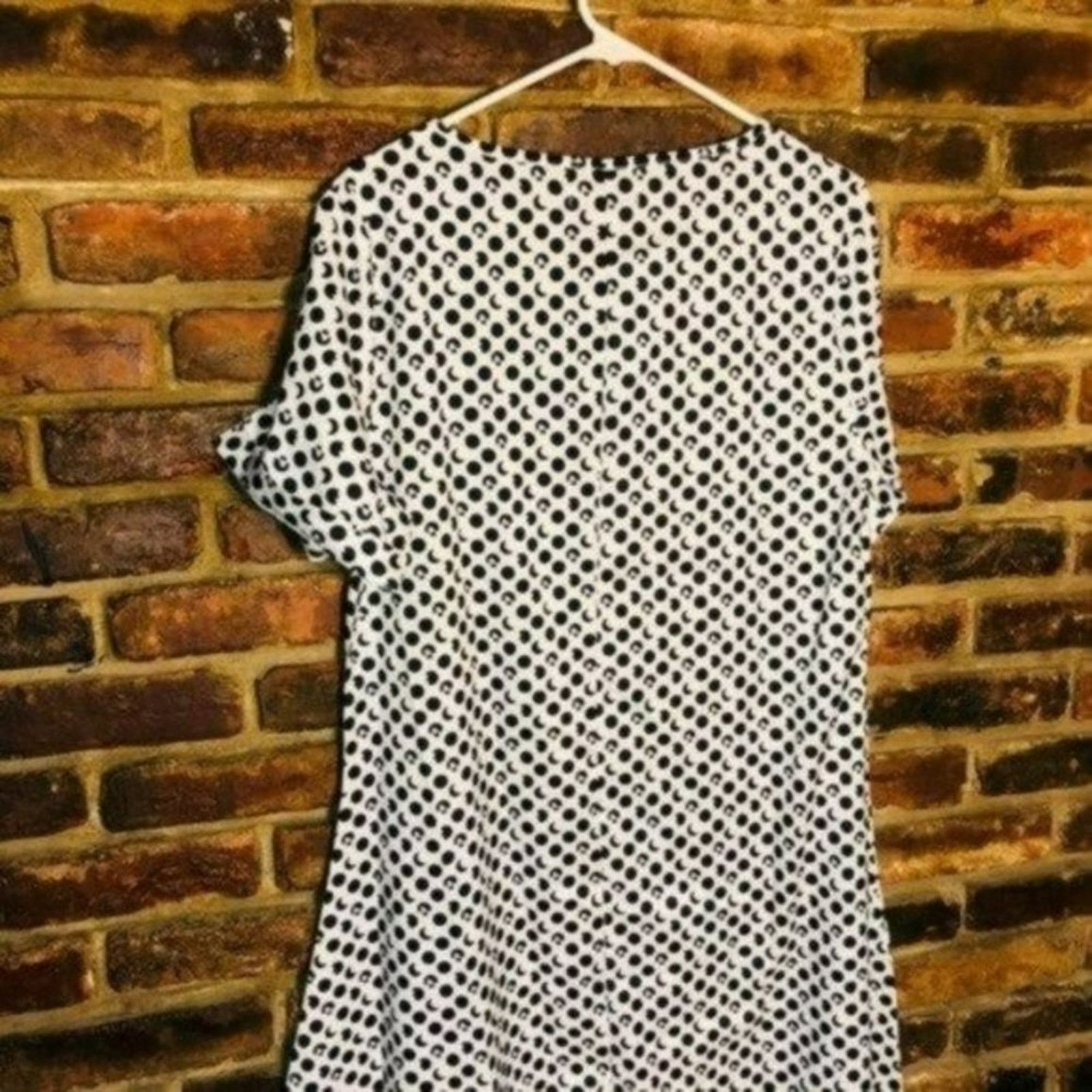 Other MISSLOOK Black White Geometric Short Sleeve Dress Medium Size M / US 6-8 / IT 42-44 - 10 Thumbnail