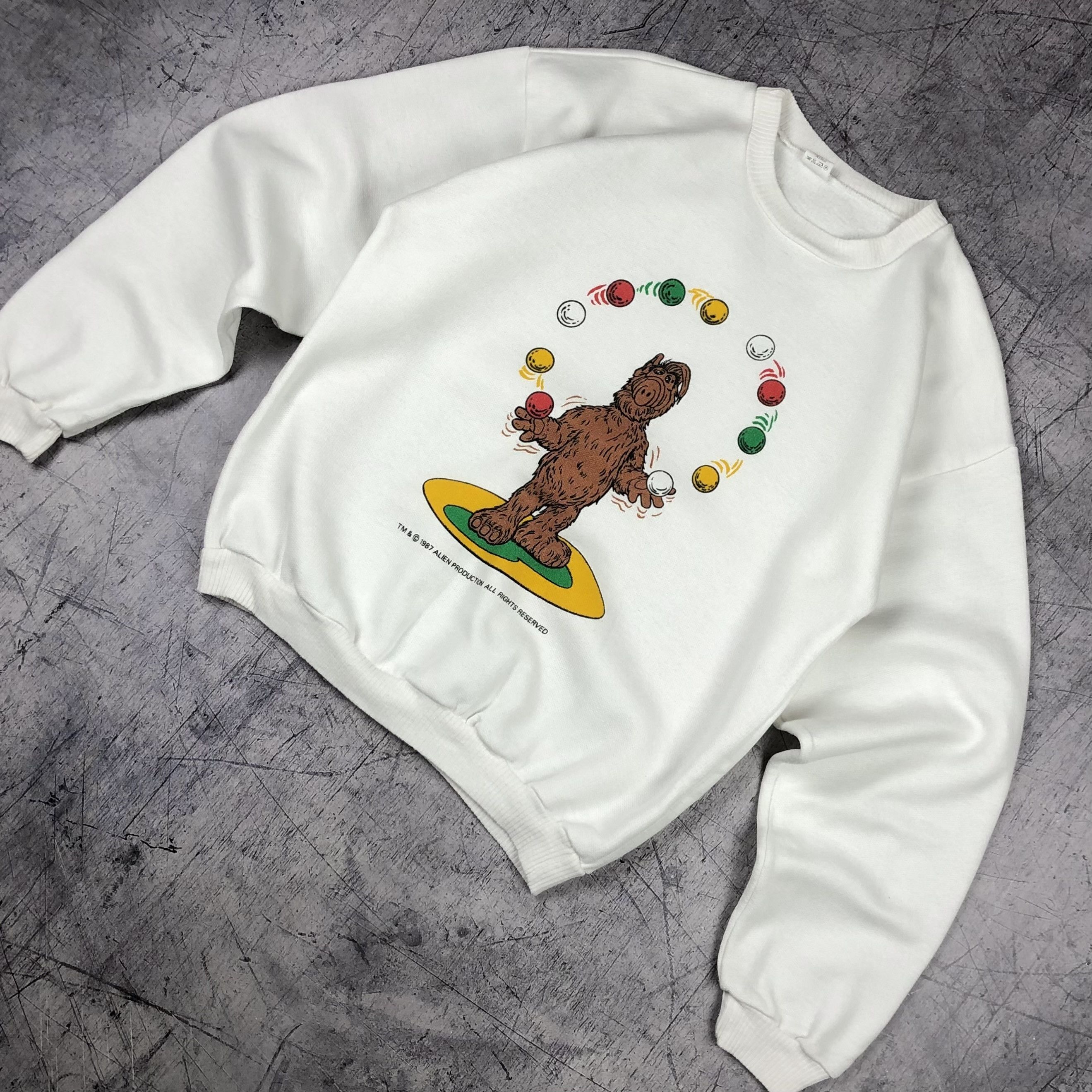 Vintage 1987 Alf Movie Alien Production Sweatshirt Size US XS / EU 42 / 0 - 3 Thumbnail