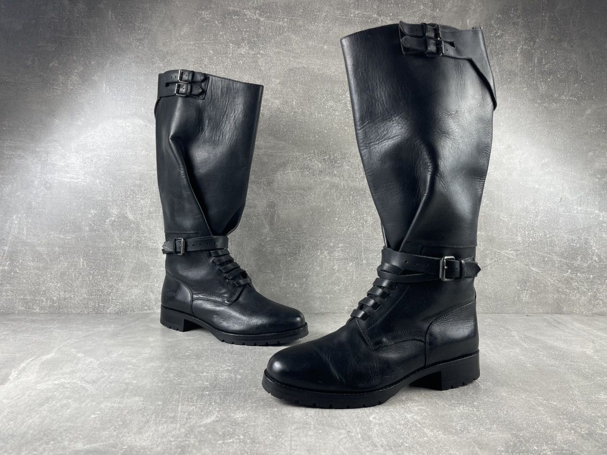Polo Ralph Lauren Polo Ralph Lauren Officer Riding Boots Black Leather Vibram Size US 9 / IT 39 - 5 Thumbnail