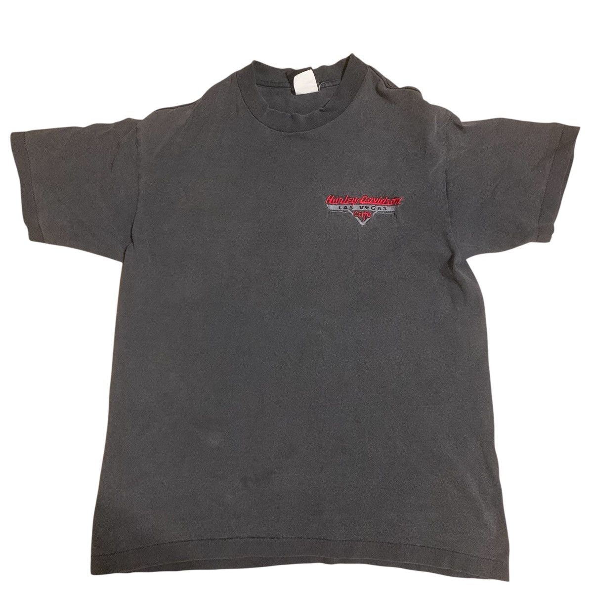 Harley Davidson Vtg Harley-Davidson Gray Tee Las Vegas Cafe Logo Small Size US S / EU 44-46 / 1 - 1 Thumbnail