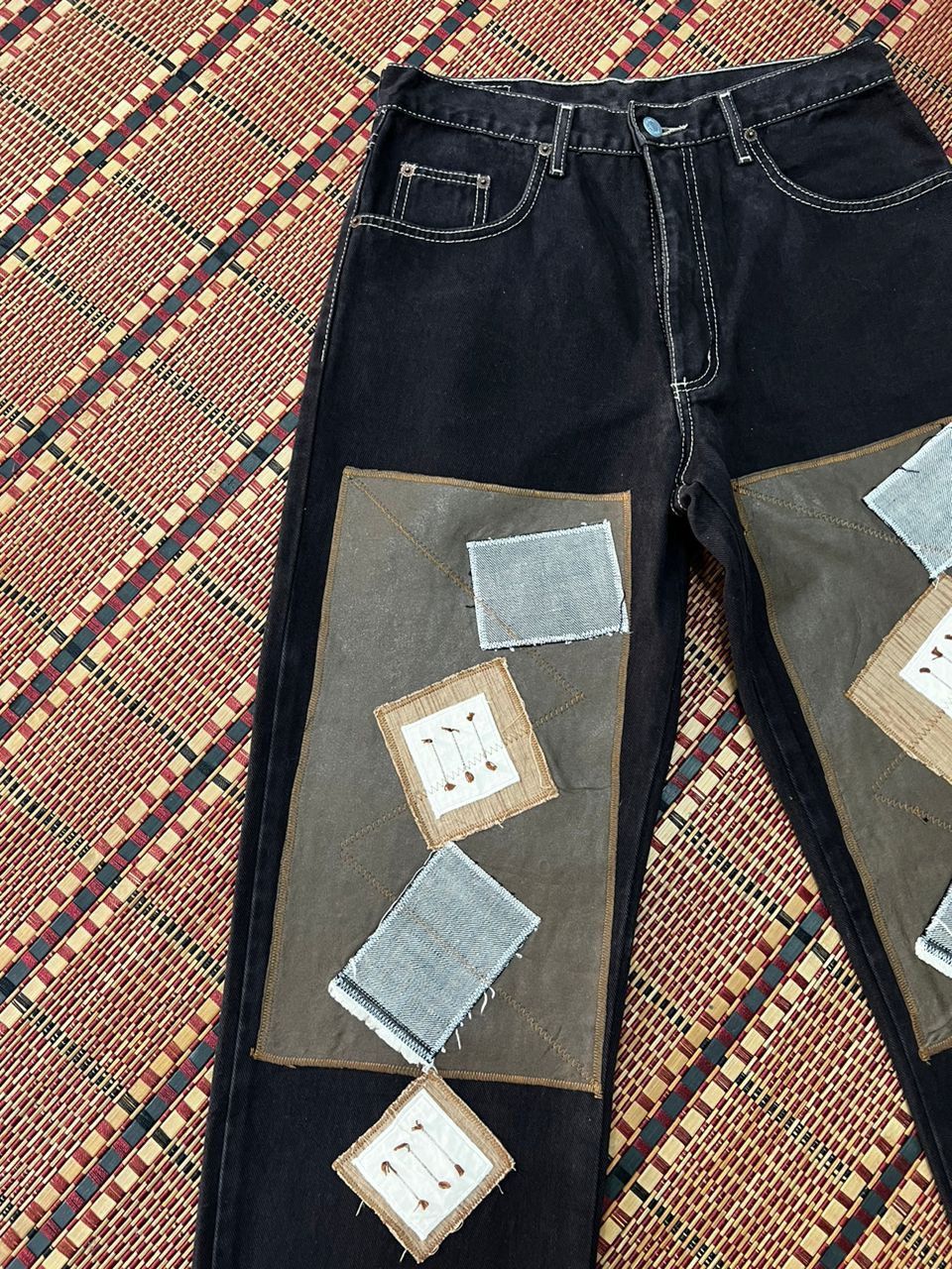 Hysteric Glamour × Japanese Brand Japanese Brand Forum Patchwork Jeans Size US 30 / EU 46 - 3 Thumbnail