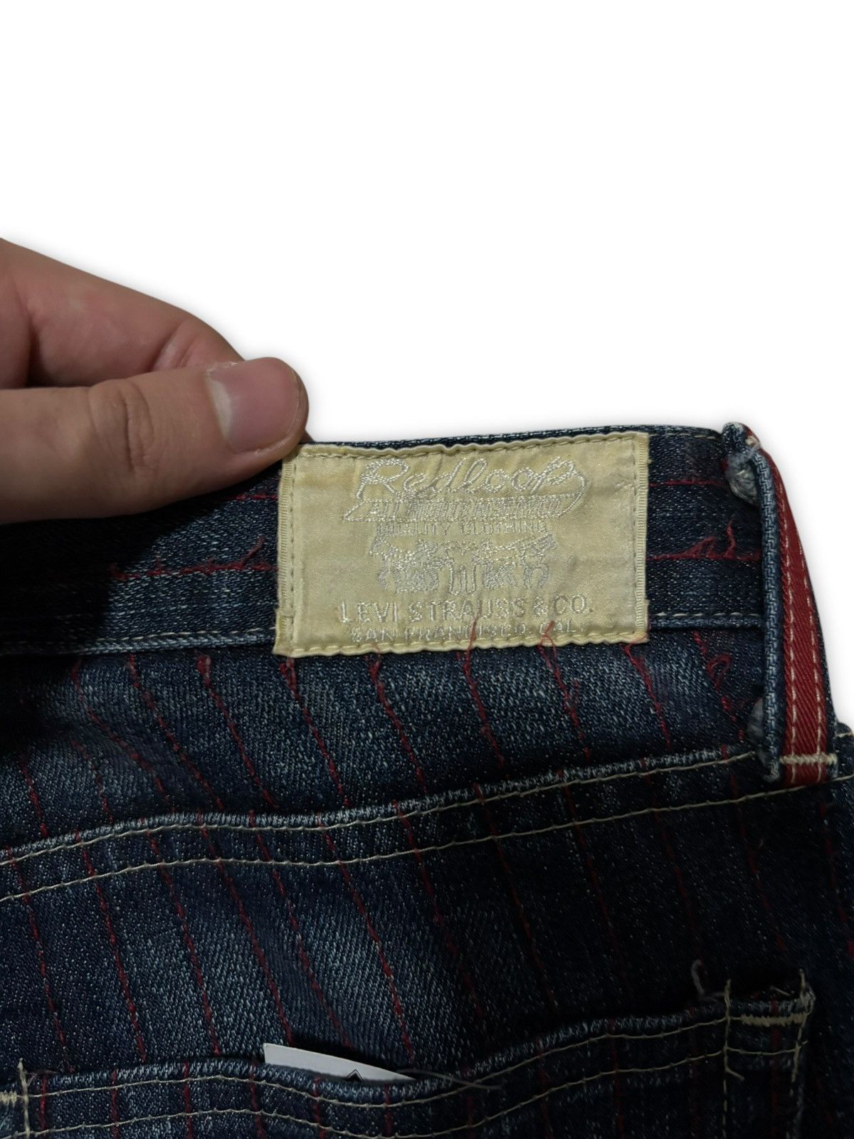 Levi's Archived Levi’s Redloop Made in Japan Pinstripe Denim Size US 30 / EU 46 - 10 Thumbnail