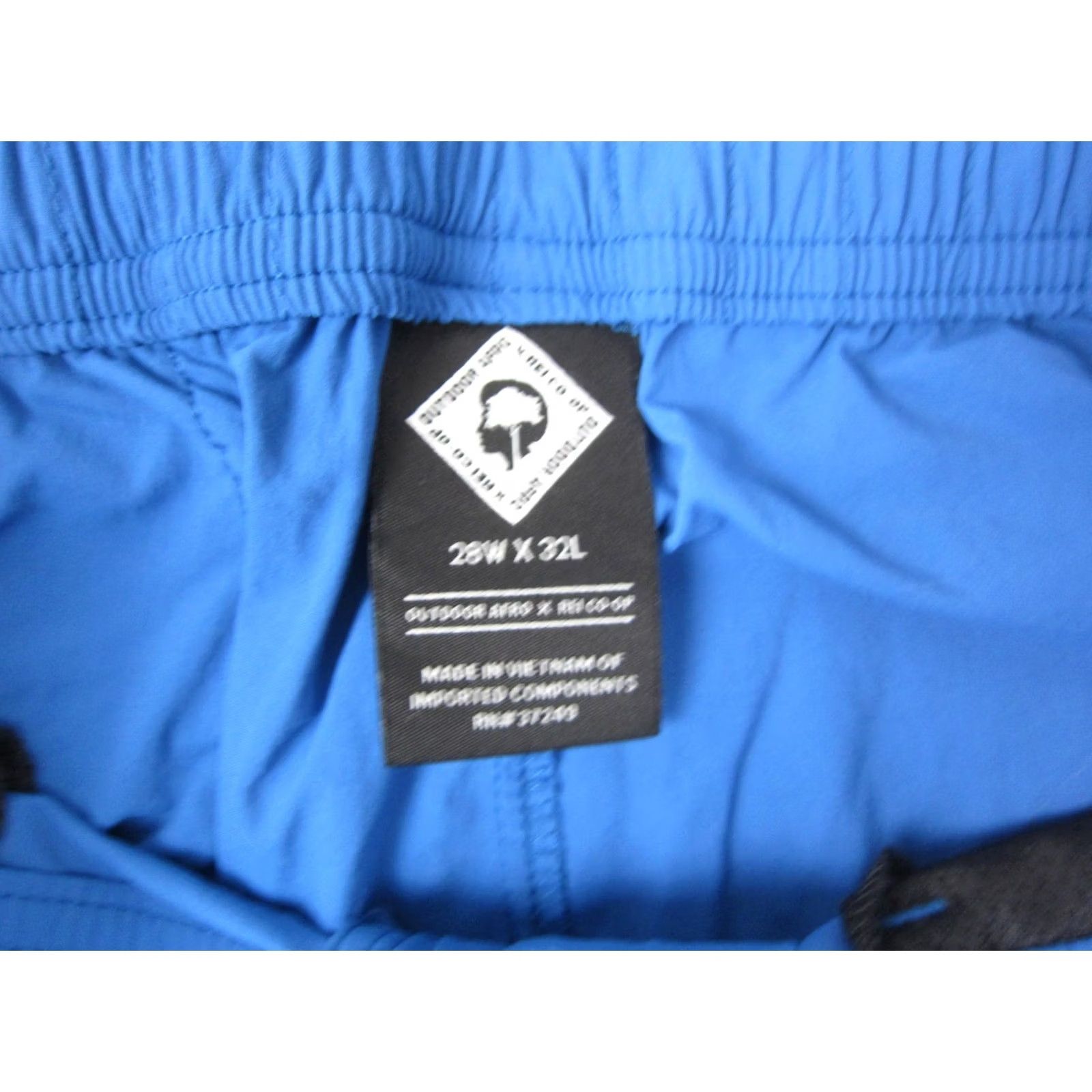 Vintage REI Pants Mens 28x32 Blue Nylon Spandex Cargo Pocket Straight Leg Ankle Regular Fit Vintage: No Size US 28 / EU 44 - 5 Thumbnail
