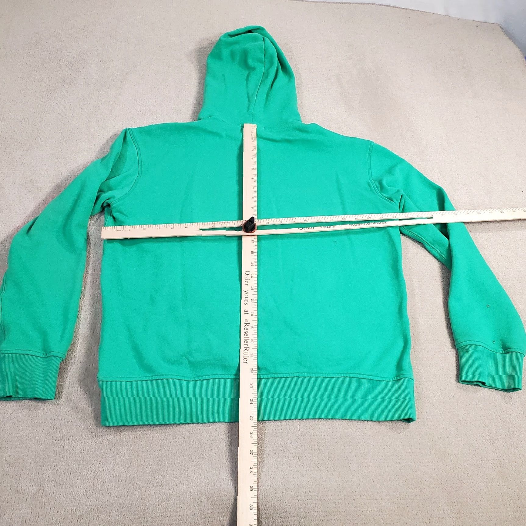 Vintage Greyson Hoodie Mens M Green Solid Pullover Pocket Logo Sweatshirt Sweatshirt Pullover Casual Men Regular Green 90s? Size US M / EU 48-50 / 2 - 6 Thumbnail