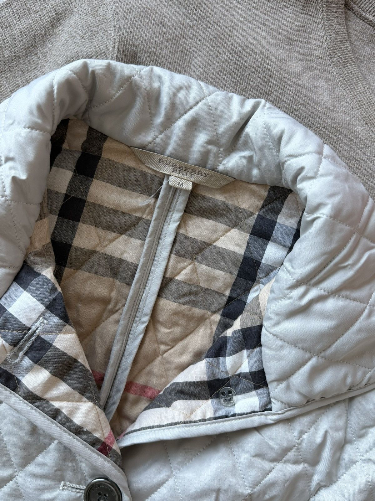 Burberry Vintage jacket quilted burberry brit gray medium Size M / US 6-8 / IT 42-44 - 10 Thumbnail