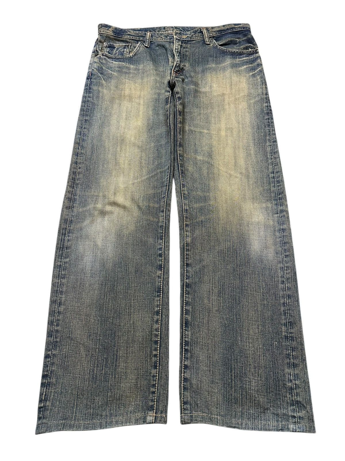 Japanese Brand Vintage Japanese Brand Mud Wash Style Baggy Jeans Size US 35 - 1 Thumbnail