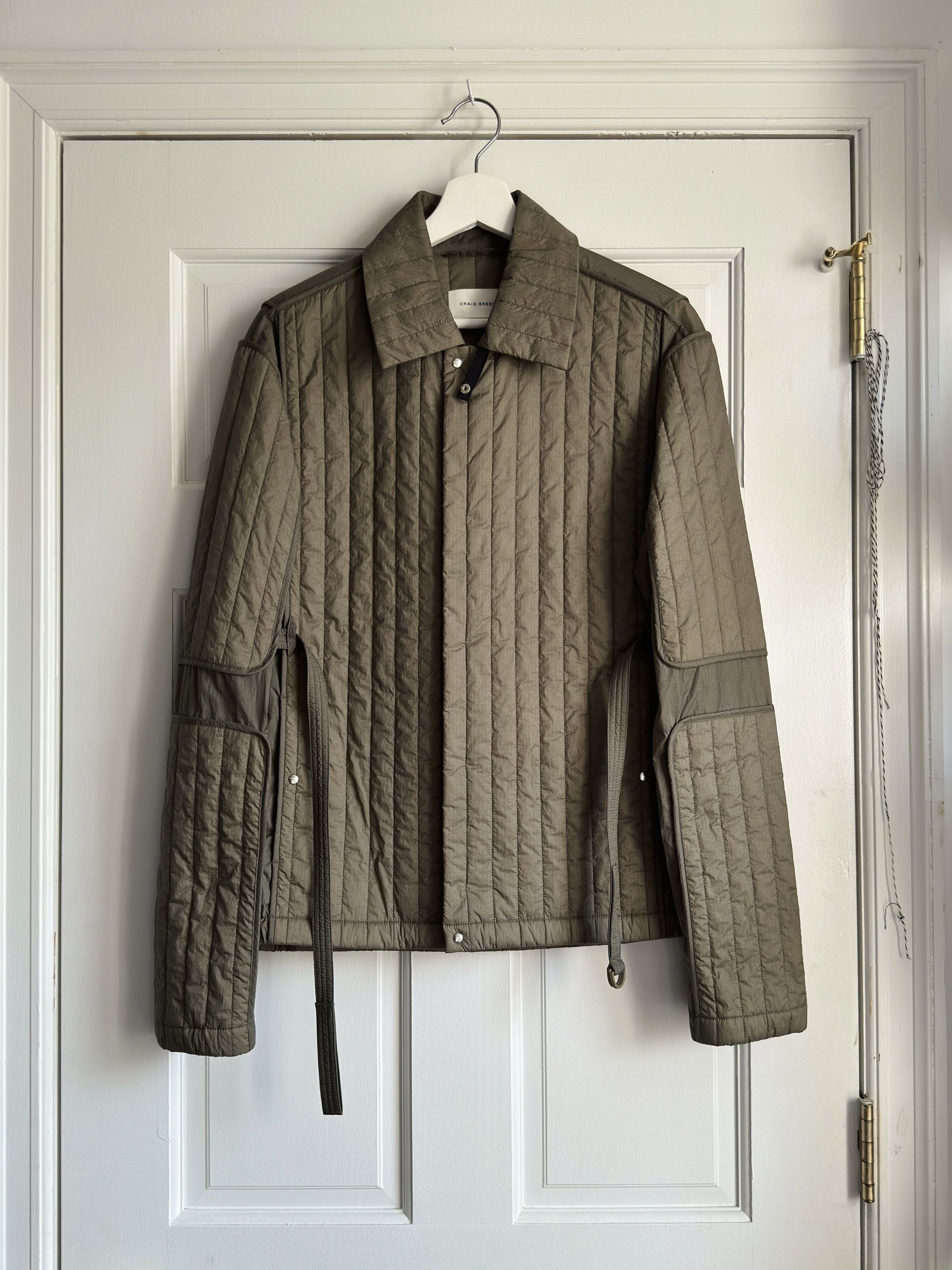 image of Craig Green Quilted Jacket in Green, Men's (Size XS)